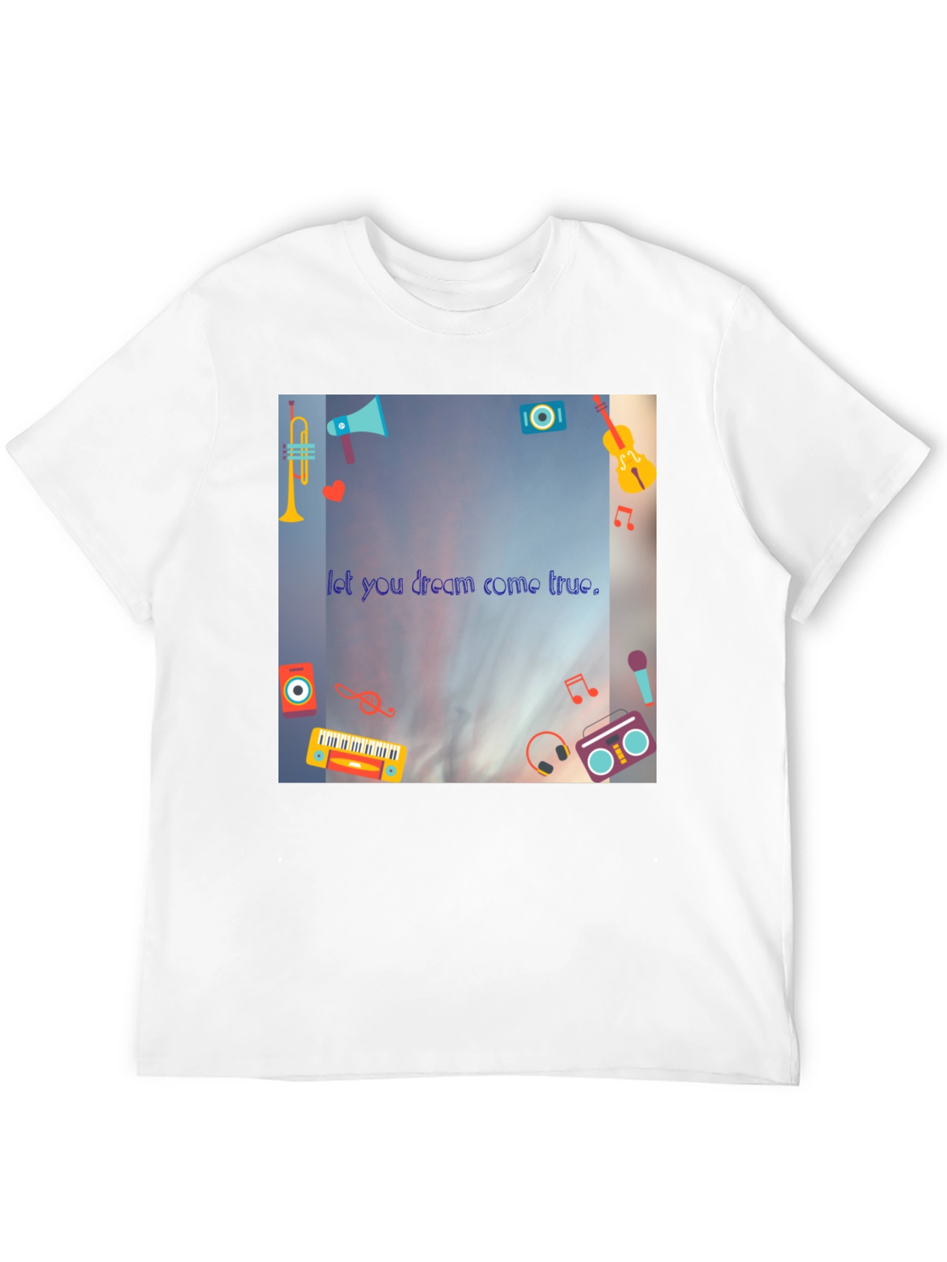 Dream Come True Black T-Shirt - Music Lovers Tee