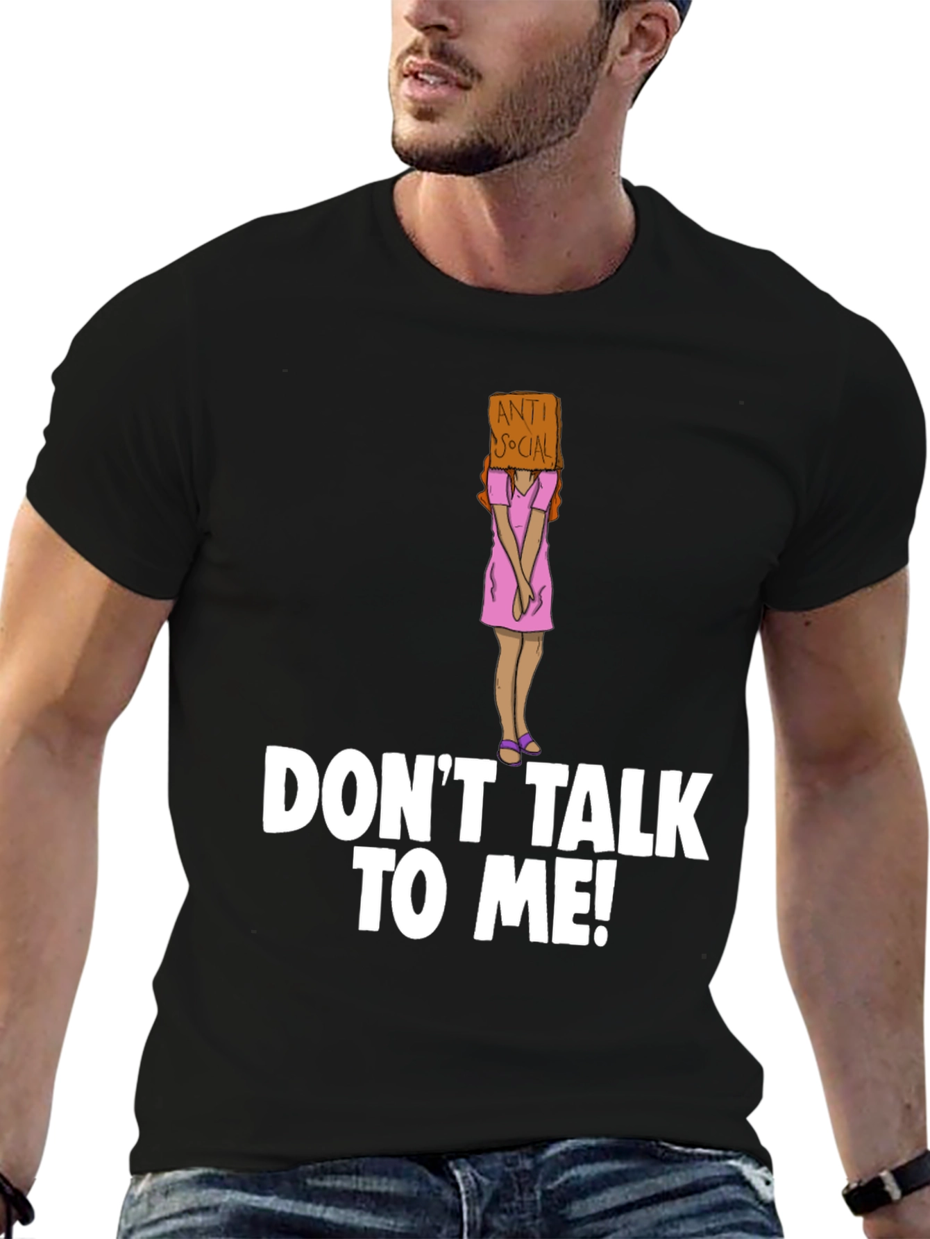 Anti-Social T-Shirt - Dont Talk To Me! Novelty Tee