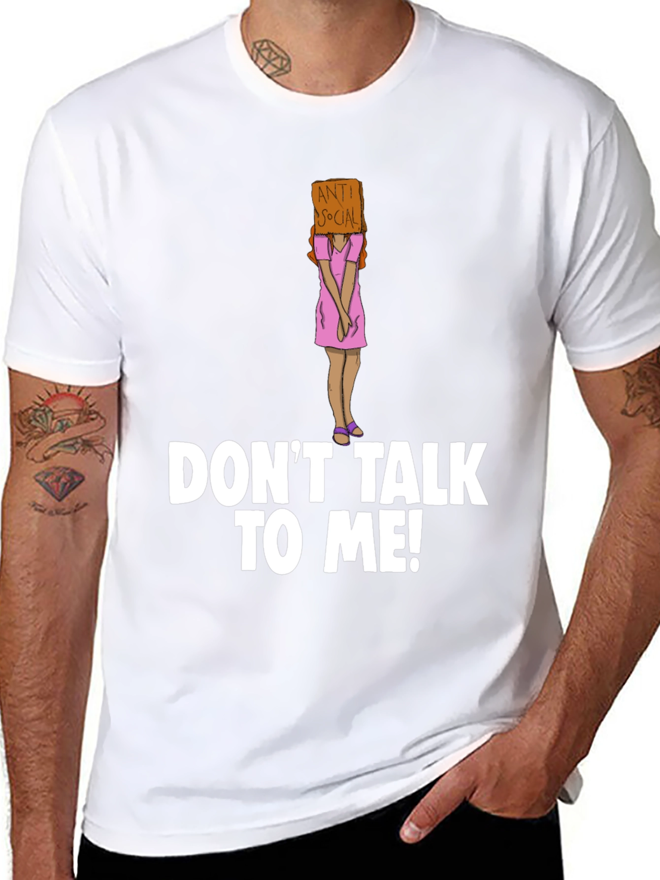 Anti-Social T-Shirt - Dont Talk To Me! Novelty Tee
