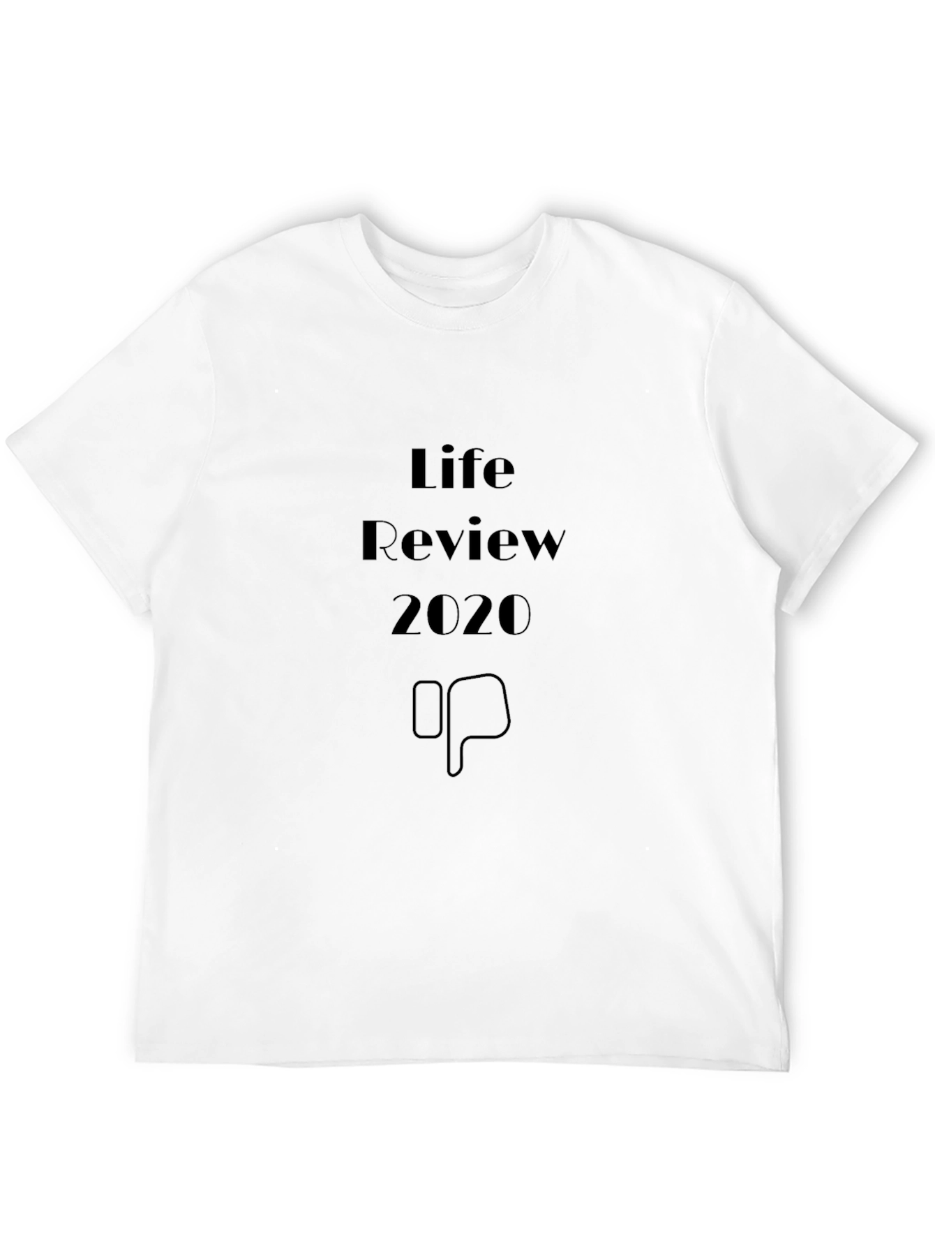 Life Review 2020 Black Graphic T-Shirt