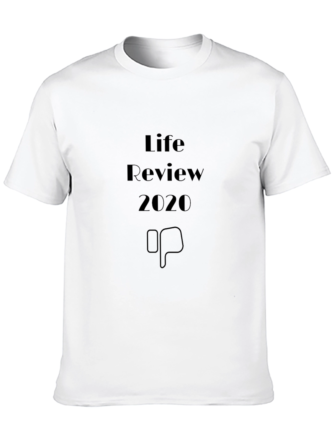 Life Review 2020 Black Graphic T-Shirt