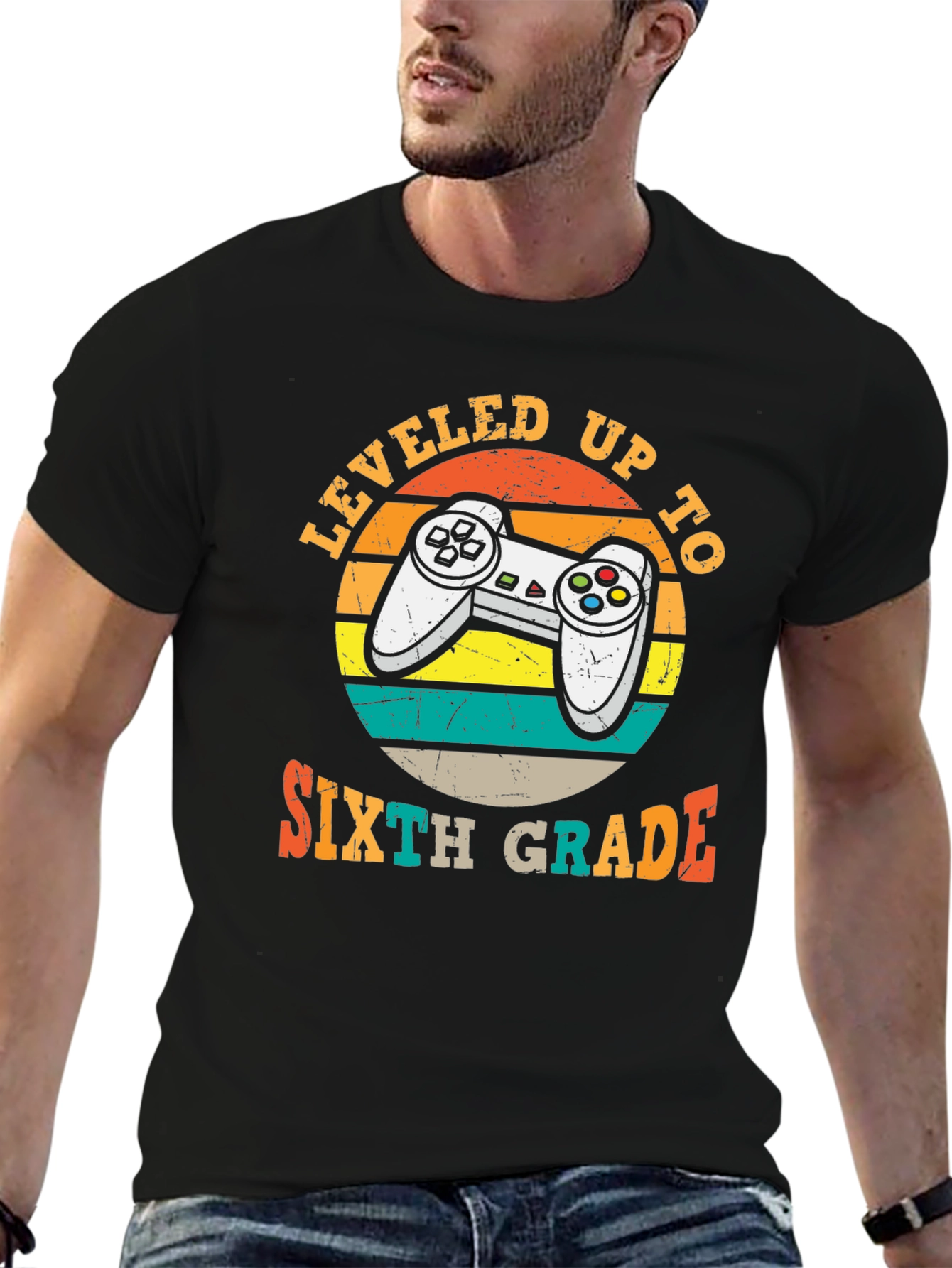 Leveled Up to Sixth Grade Gamer T-Shirt