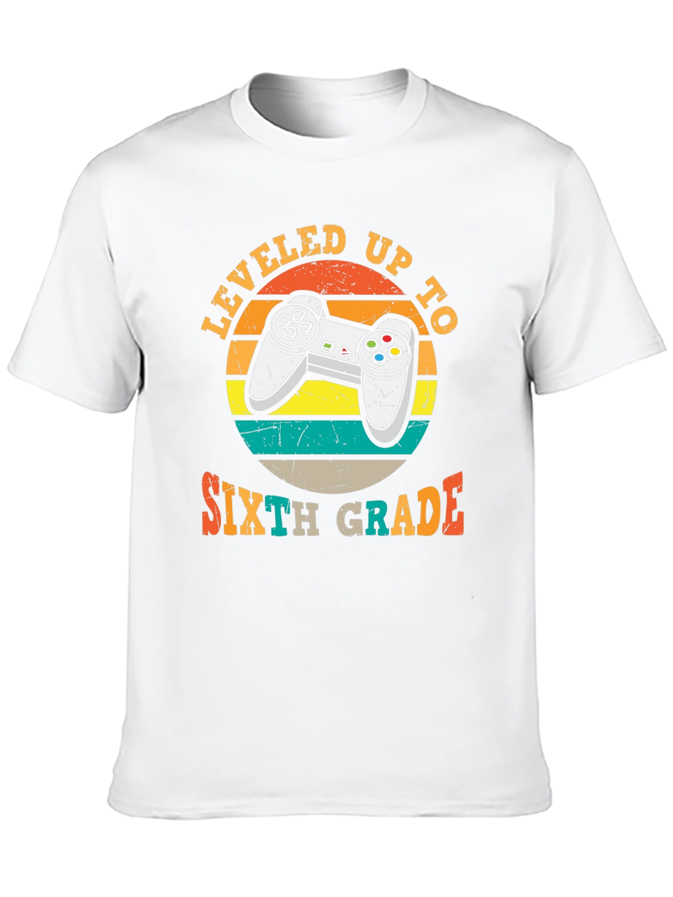 Leveled Up to Sixth Grade Gamer T-Shirt