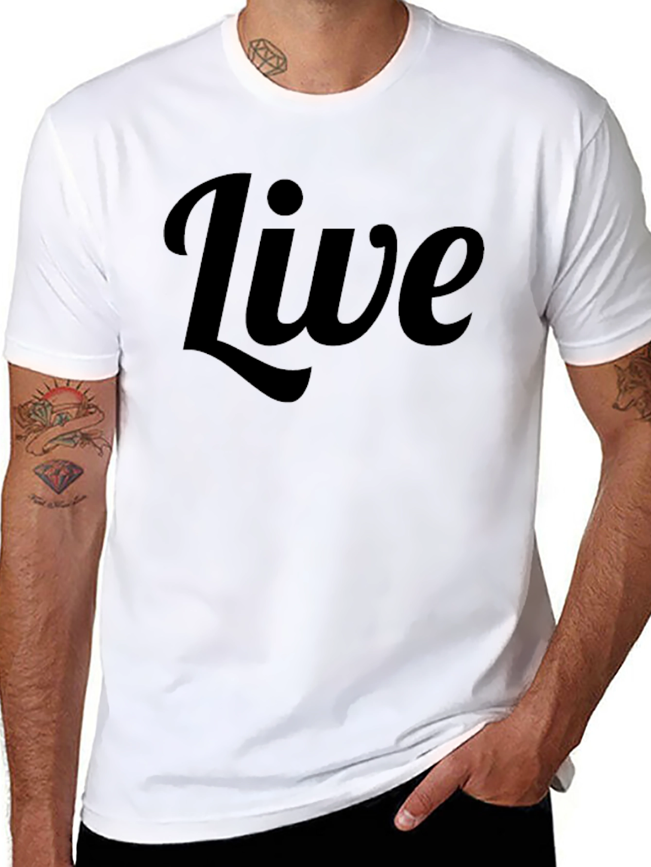 Live Graphic Black T-Shirt