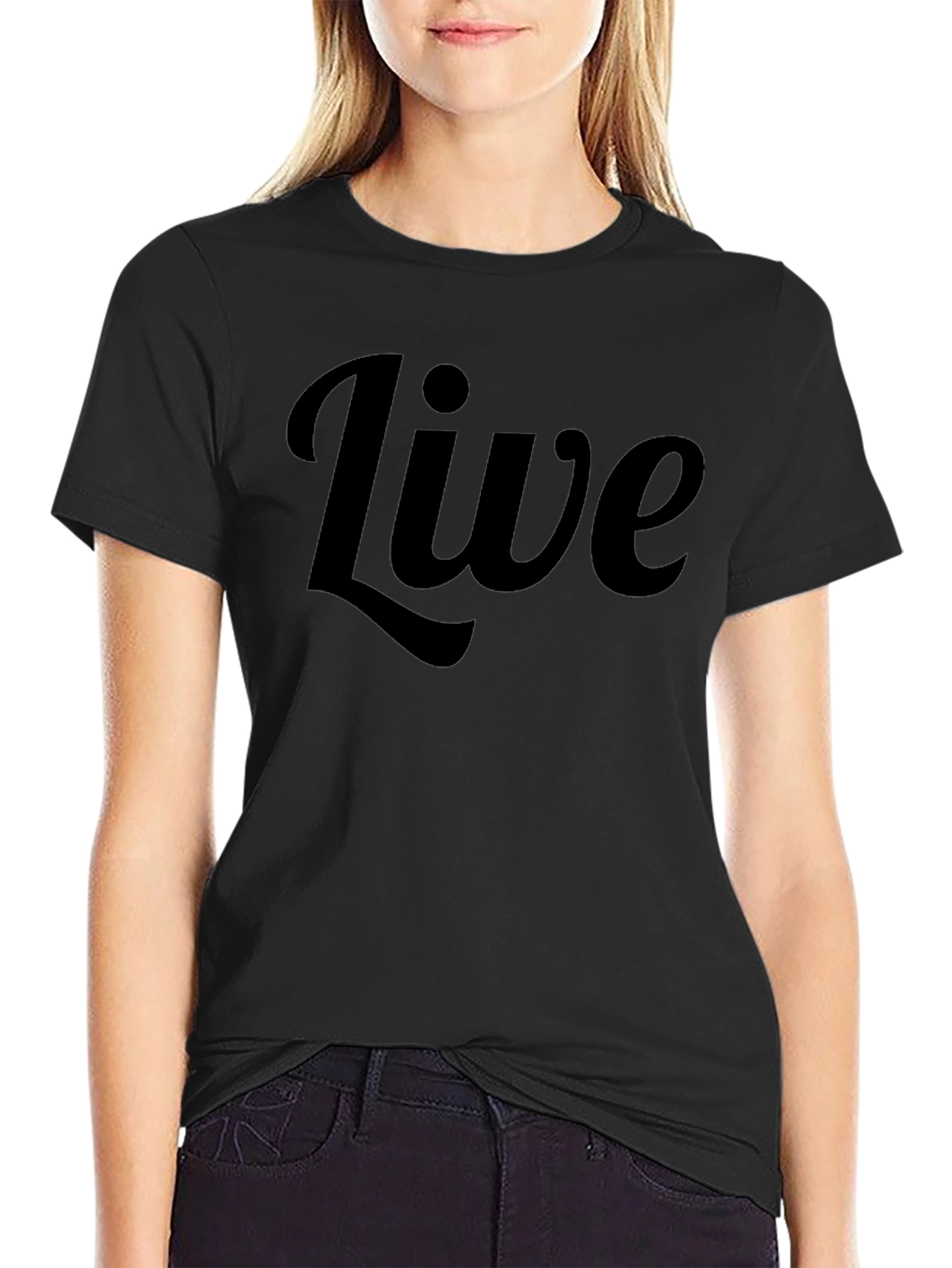 Live Graphic Black T-Shirt