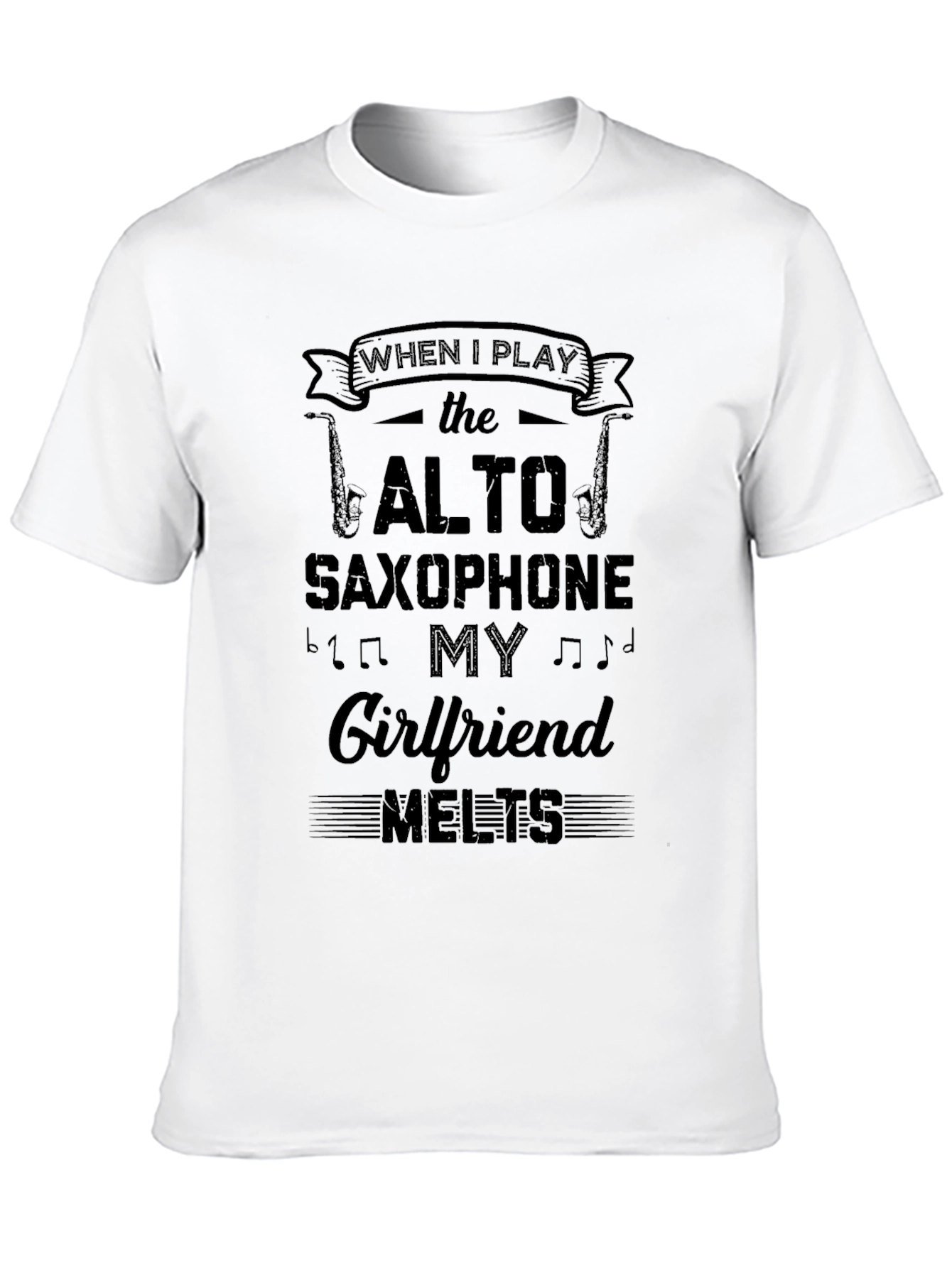 Alto Saxophone Girlfriend Melts T-Shirt