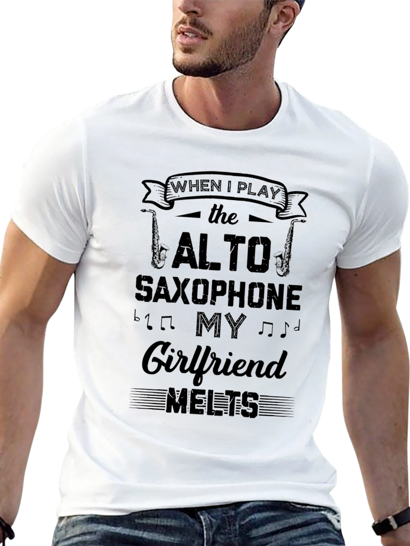Alto Saxophone Girlfriend Melts T-Shirt