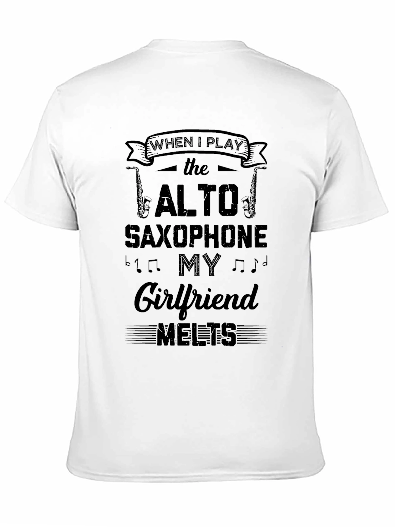 Alto Saxophone Girlfriend Melts T-Shirt