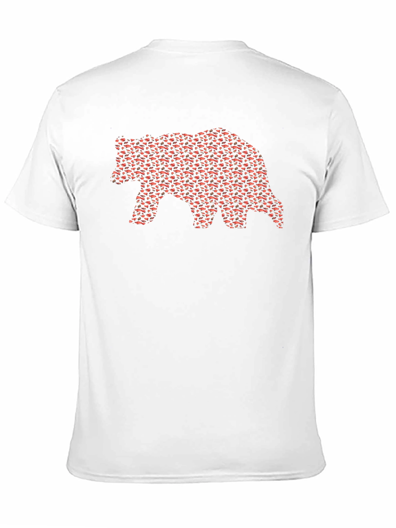 Bear Silhouette Graphic Tee - Mens Casual Shirt