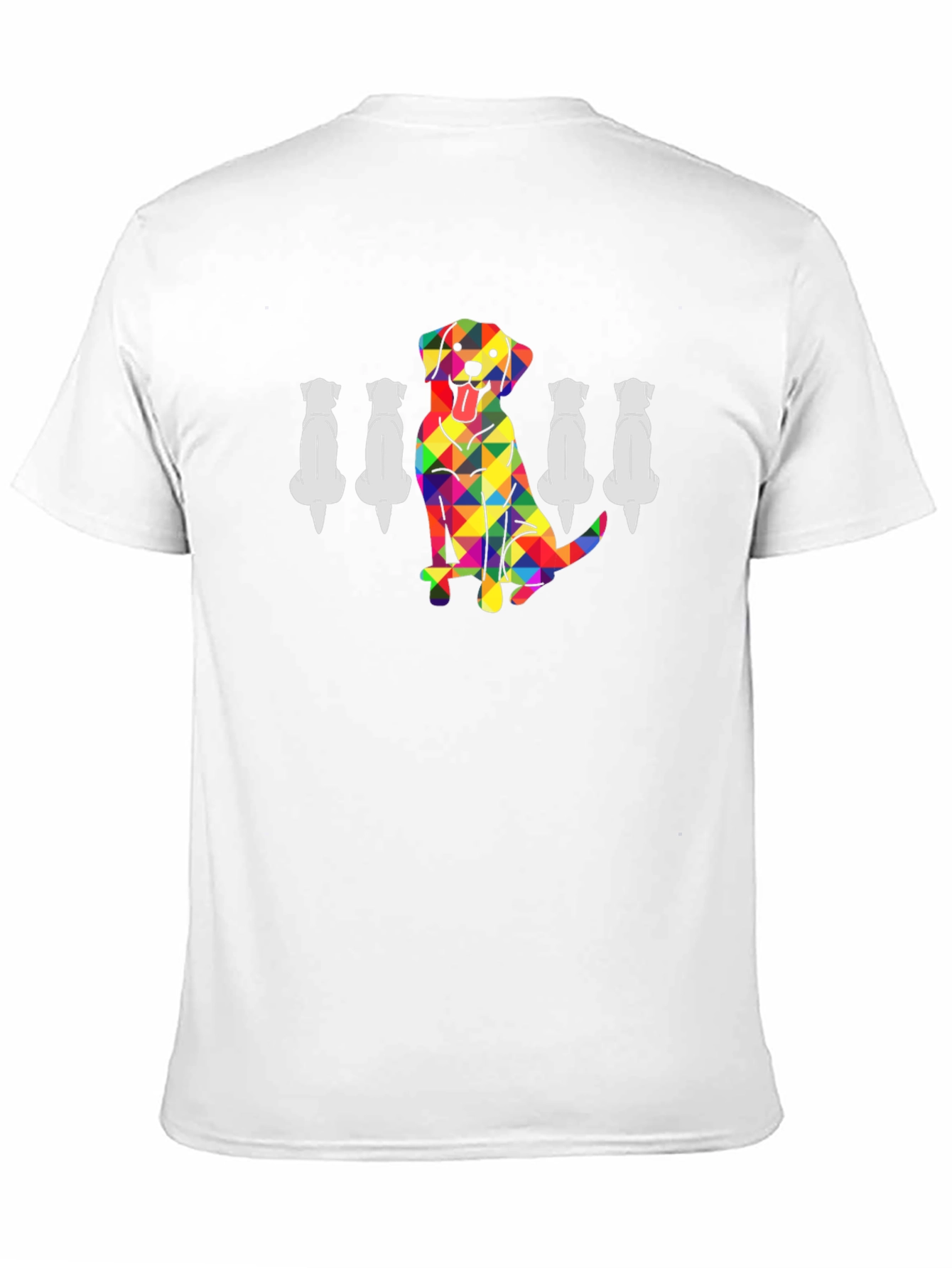 Rainbow Geometric Dog Lover T-Shirt