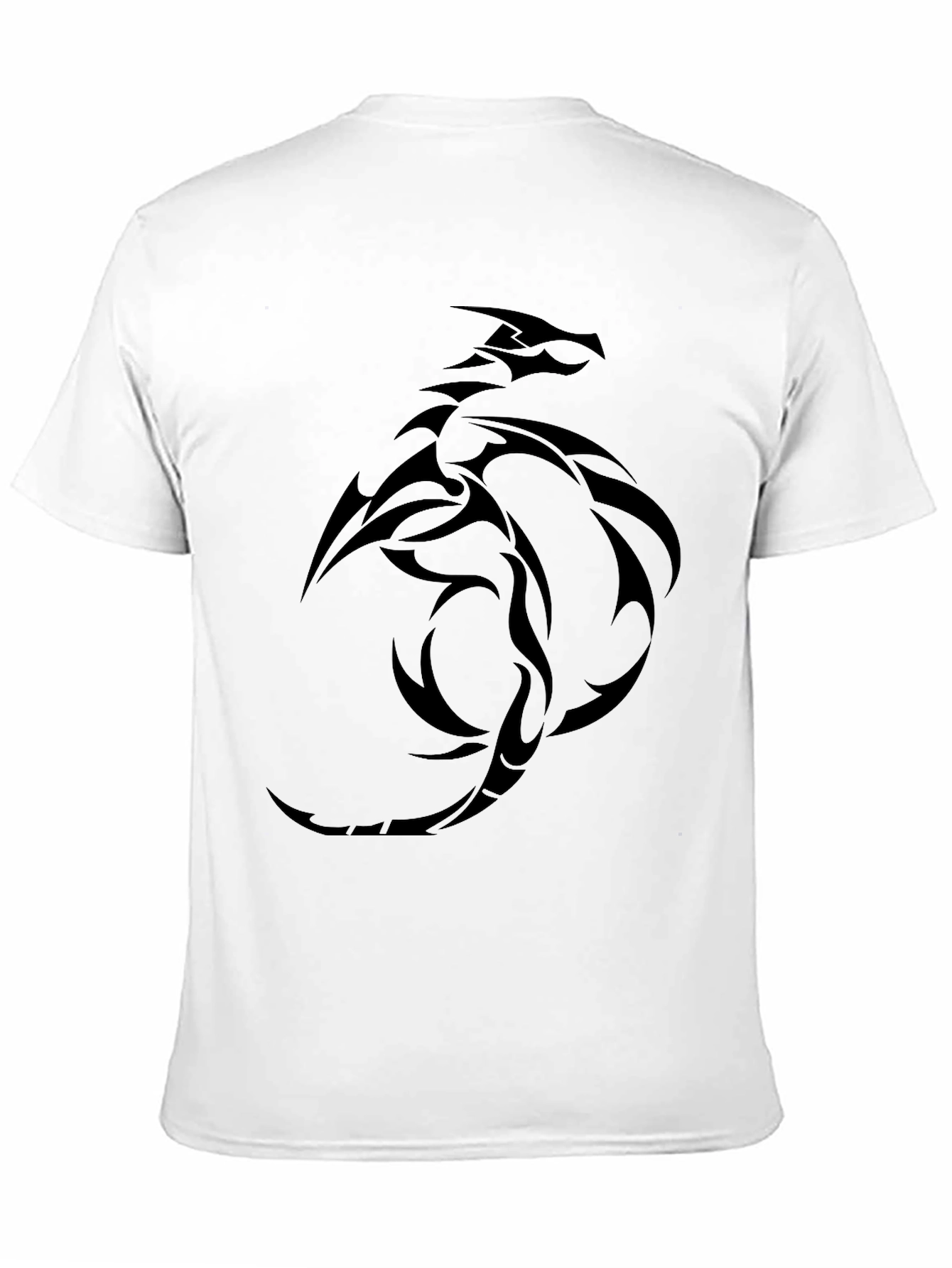 Dragon Tattoo Graphic Tee - Mens Black T-Shirt