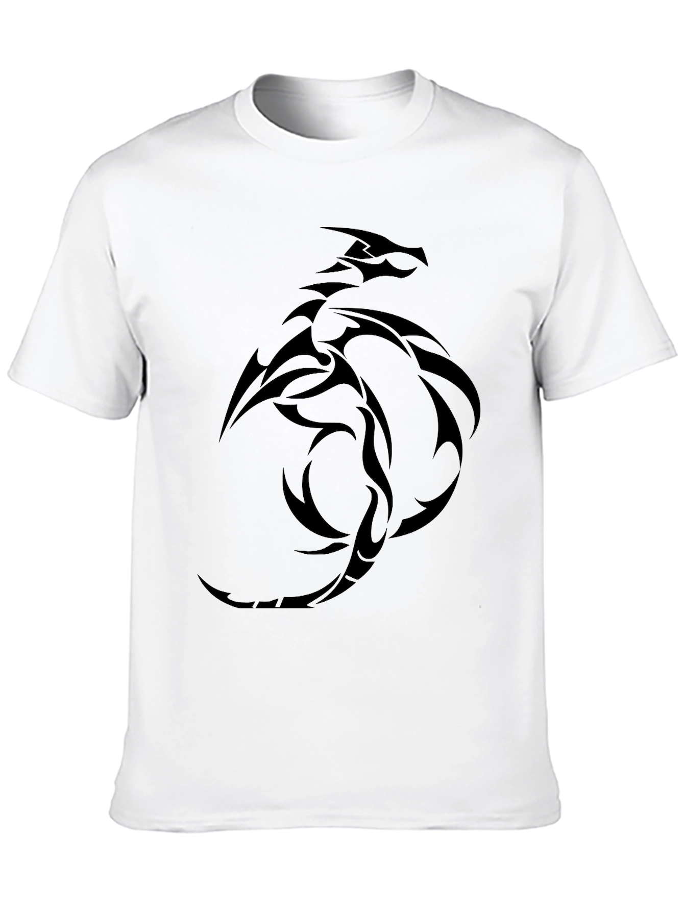 Dragon Tattoo Graphic Tee - Mens Black T-Shirt