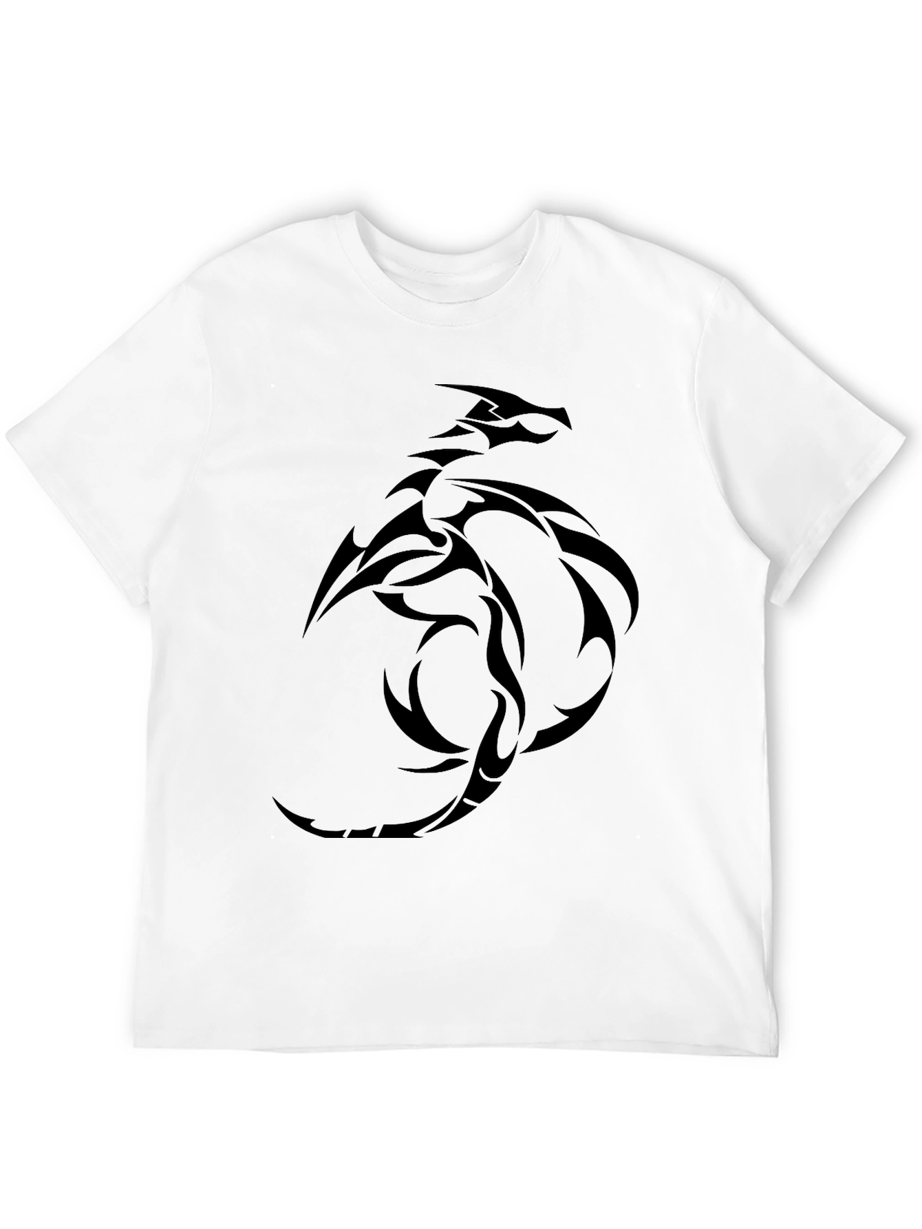 Dragon Tattoo Graphic Tee - Mens Black T-Shirt