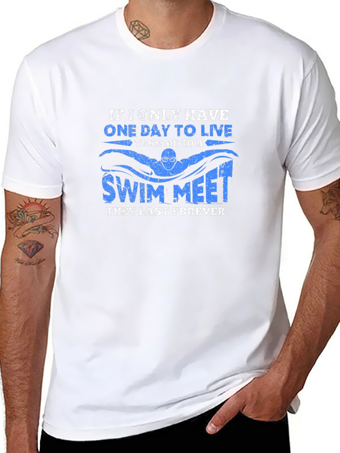 Swim Meet T-Shirt - Live for Swimming