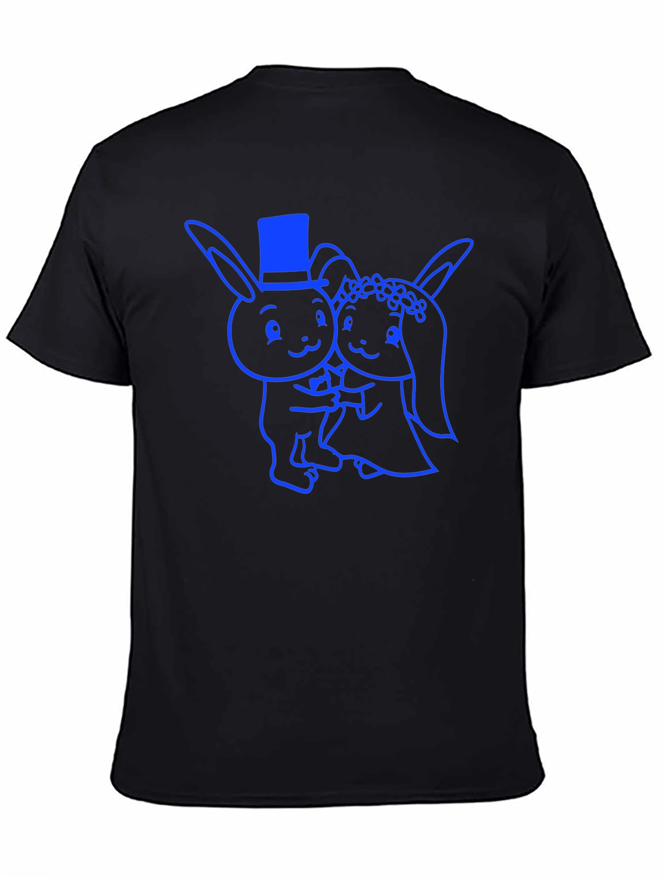Wedding Bunny T-Shirt - Cute Cartoon Couple Design