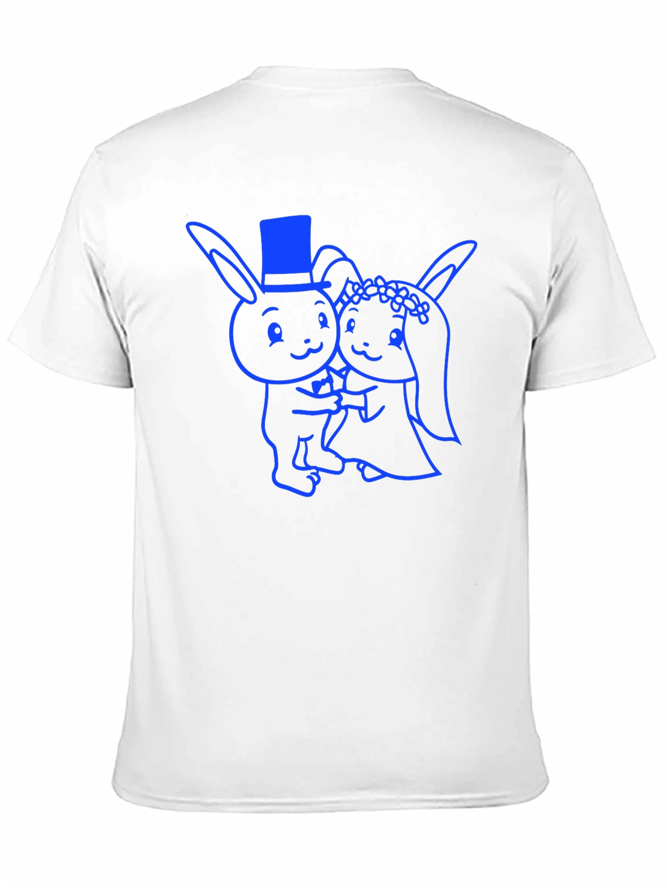 Wedding Bunny T-Shirt - Cute Cartoon Couple Design