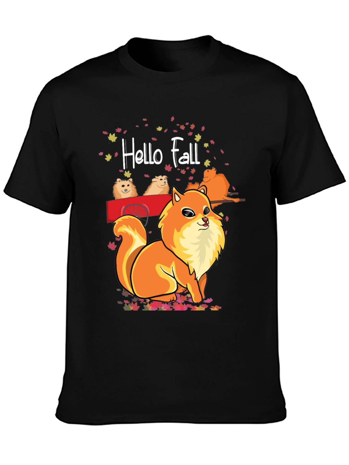 Hello Fall Pomeranian T-Shirt