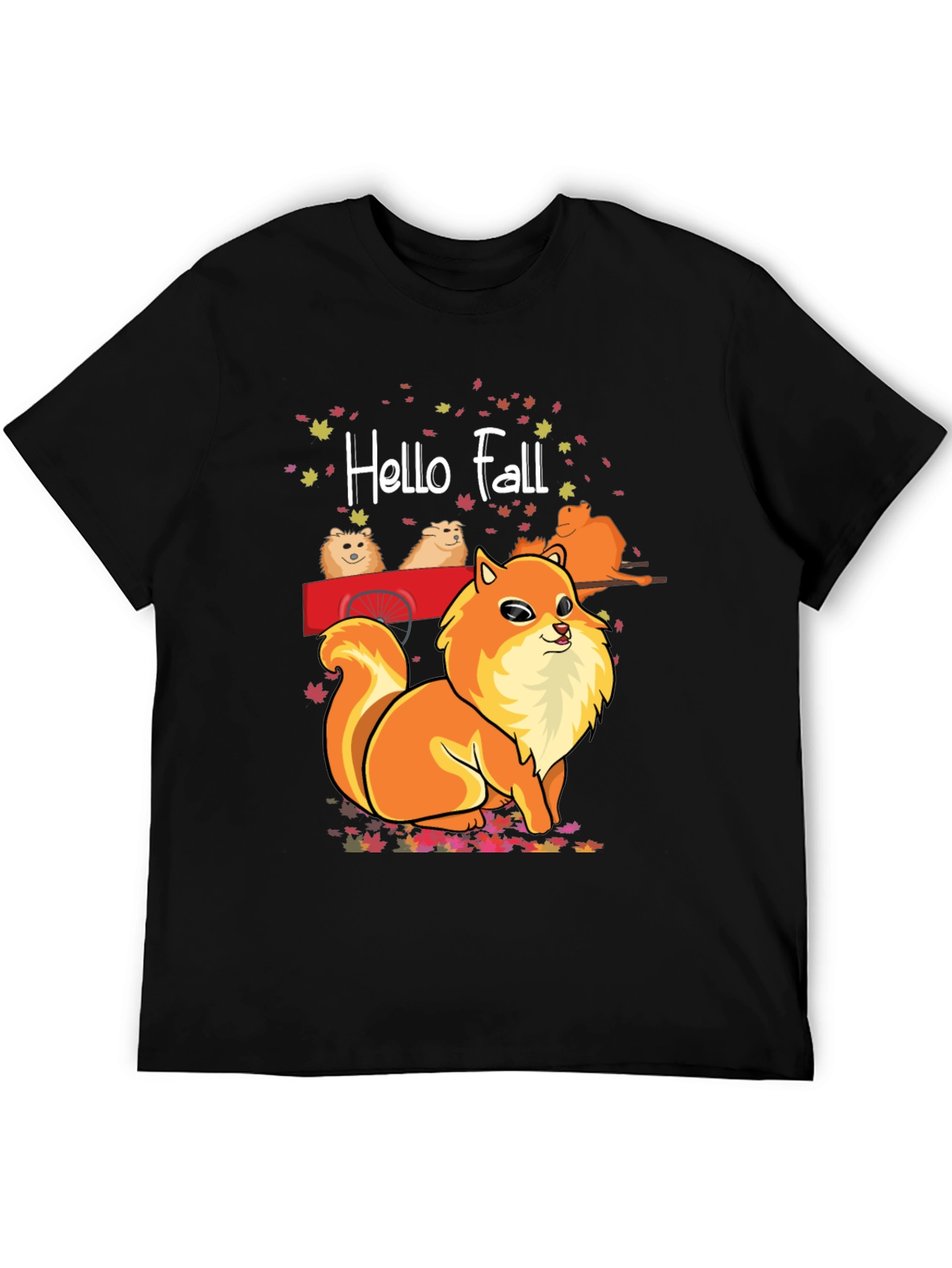 Hello Fall Pomeranian T-Shirt