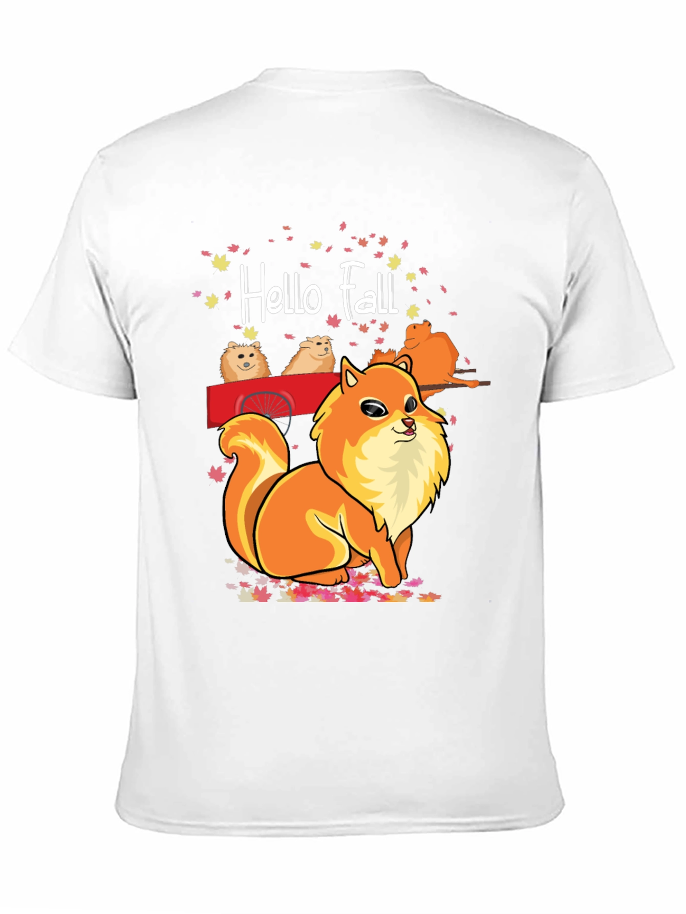 Hello Fall Pomeranian T-Shirt