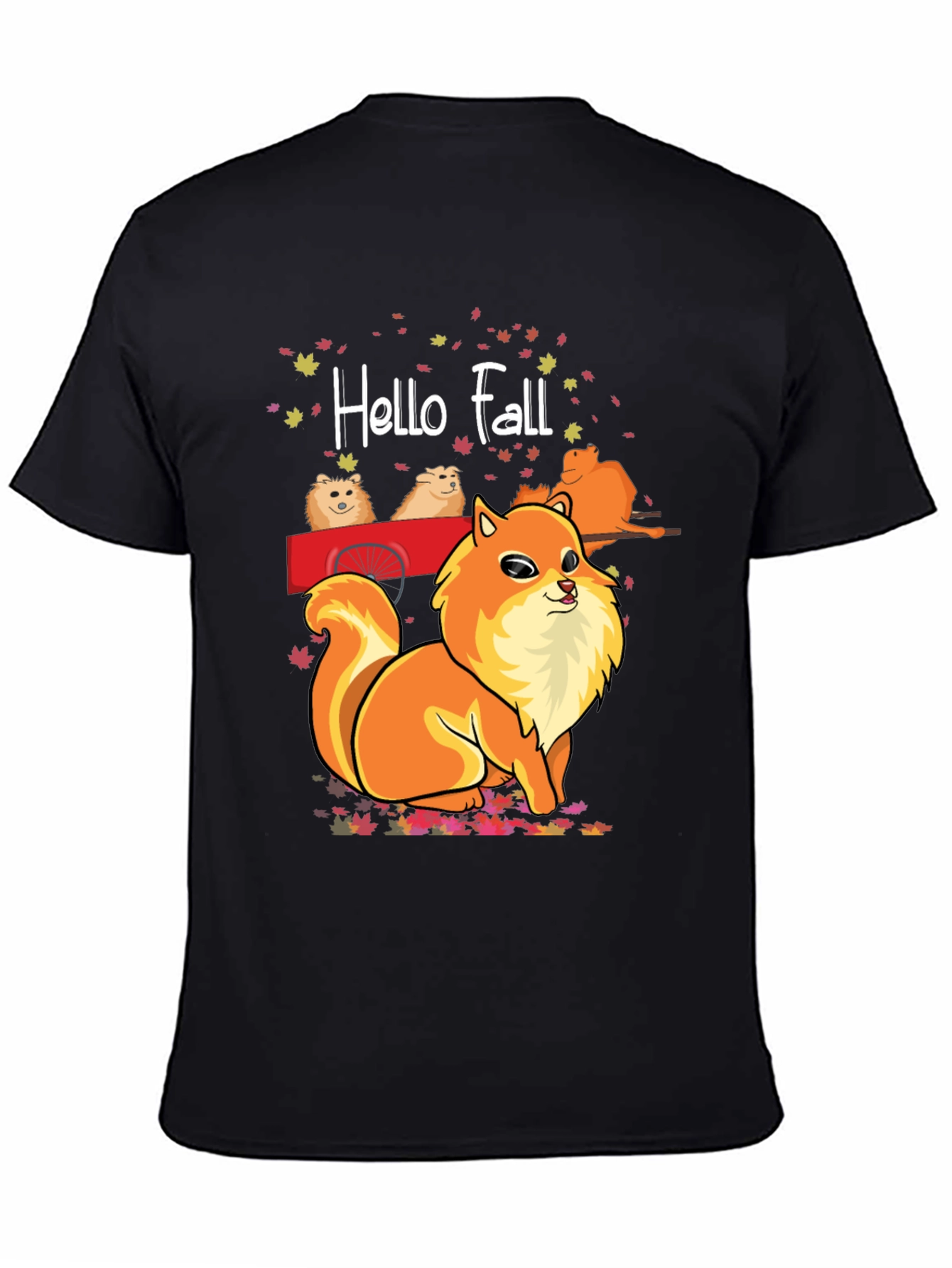 Hello Fall Pomeranian T-Shirt