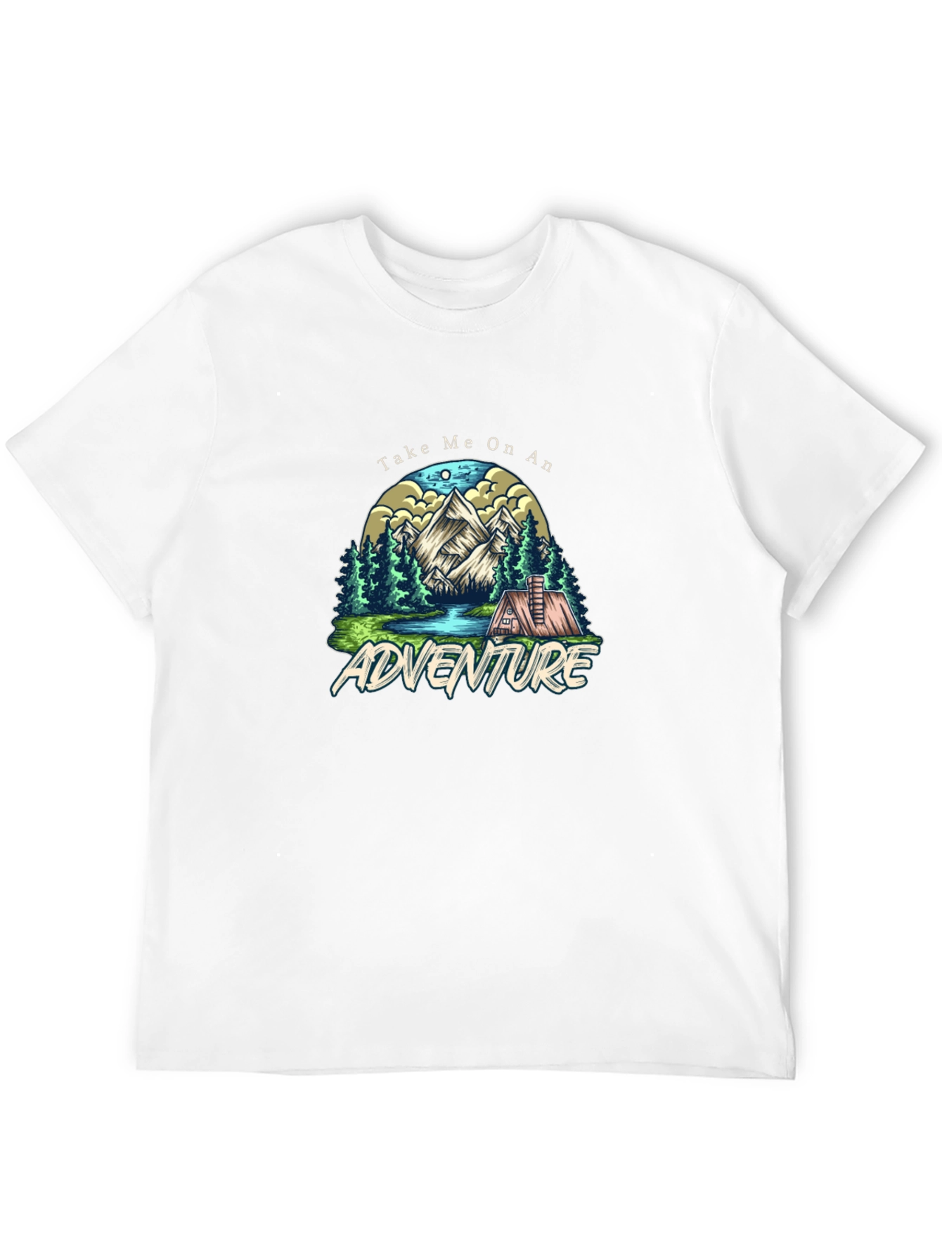Adventure Awaits Graphic Tee - Black