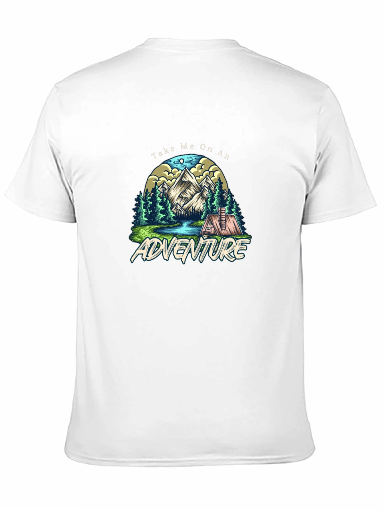 Adventure Awaits Graphic Tee - Black