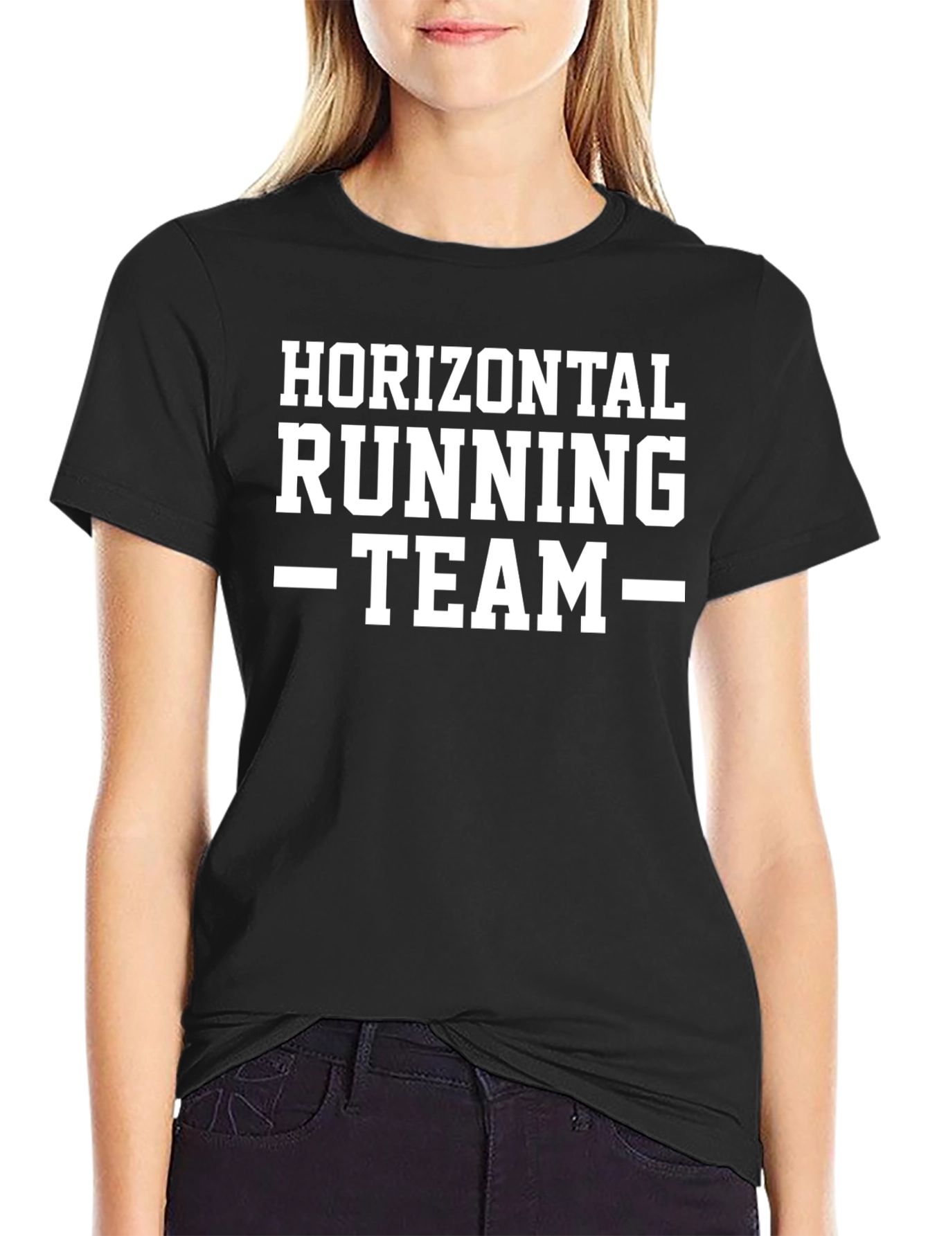 Horizontal Running Team Graphic T-Shirt