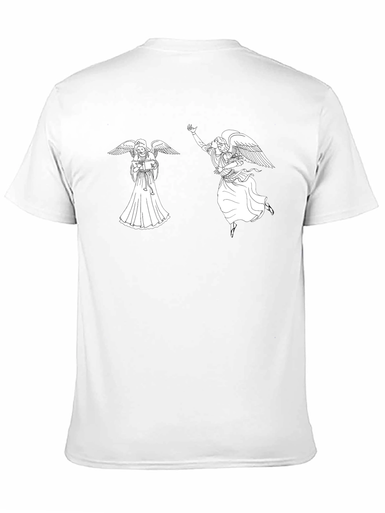 Angelic Graphic Tee - Classic Black Cotton