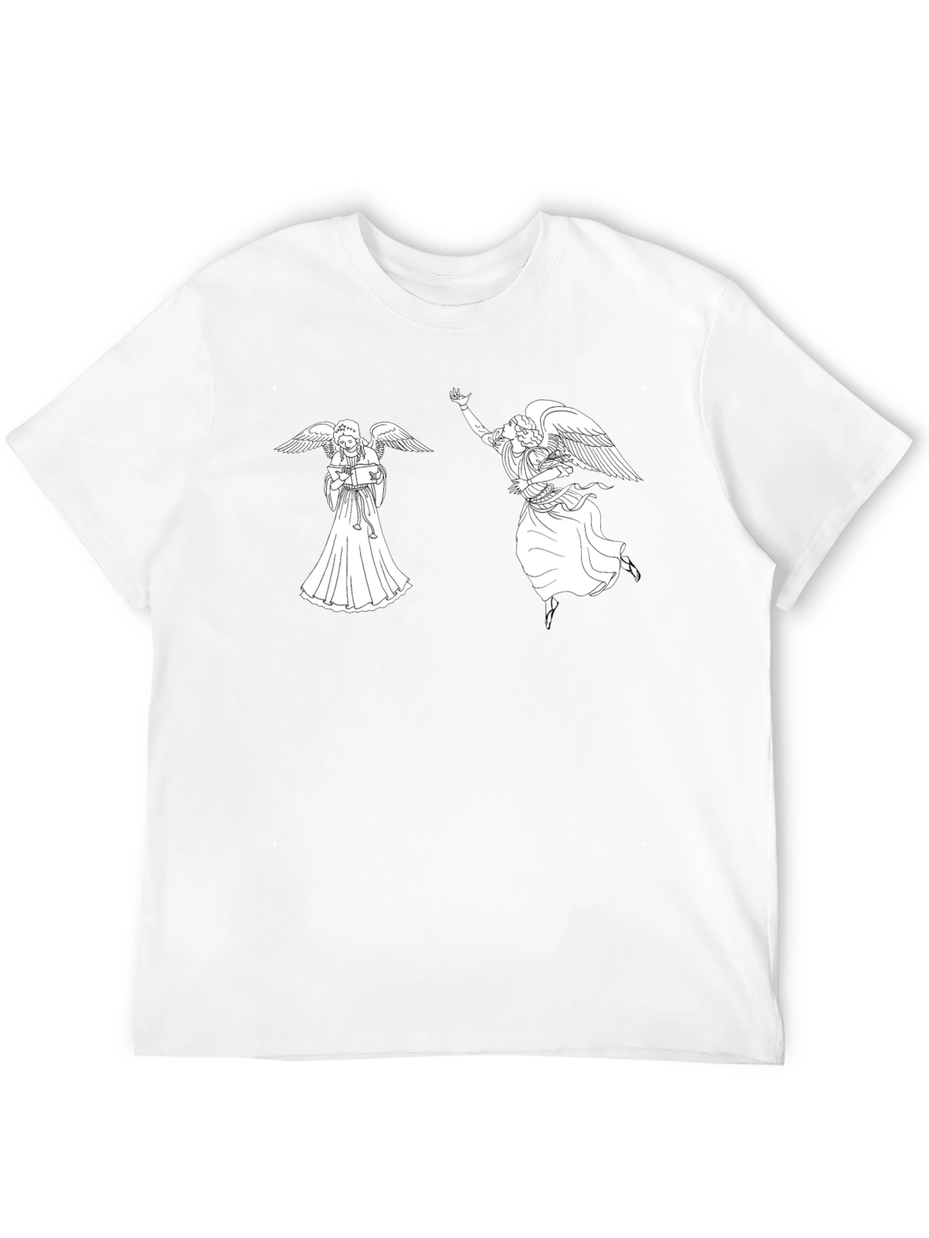Angelic Graphic Tee - Classic Black Cotton