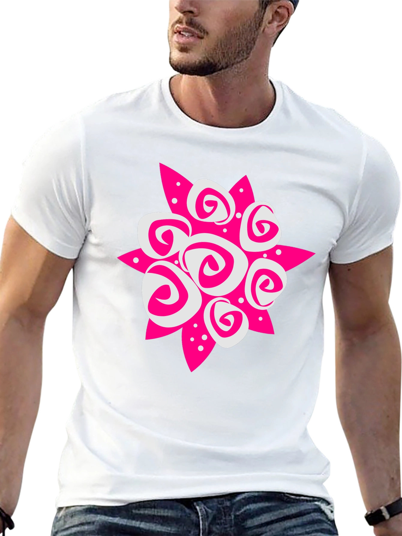 Abstract Floral Graphic Tee