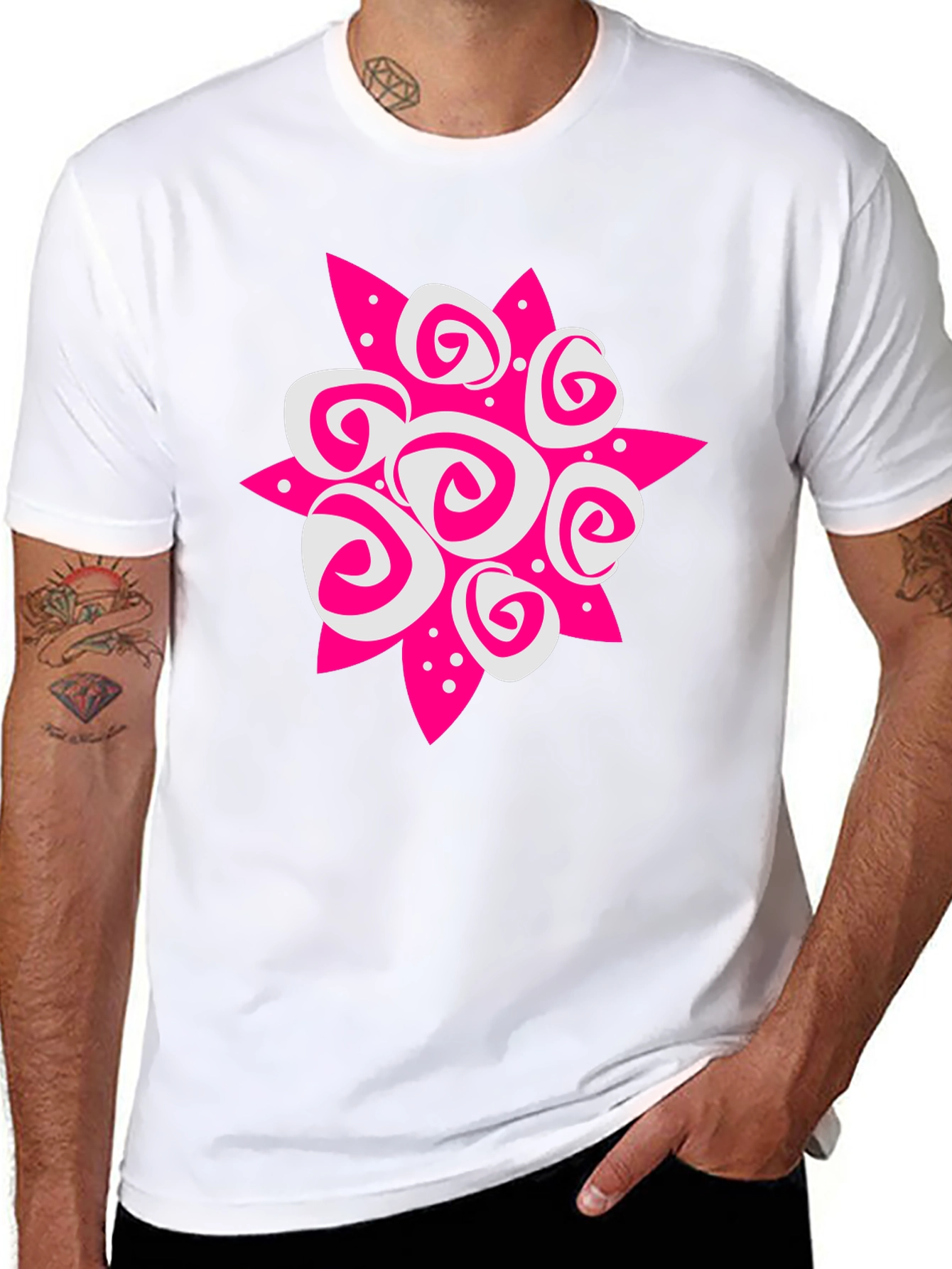 Abstract Floral Graphic Tee