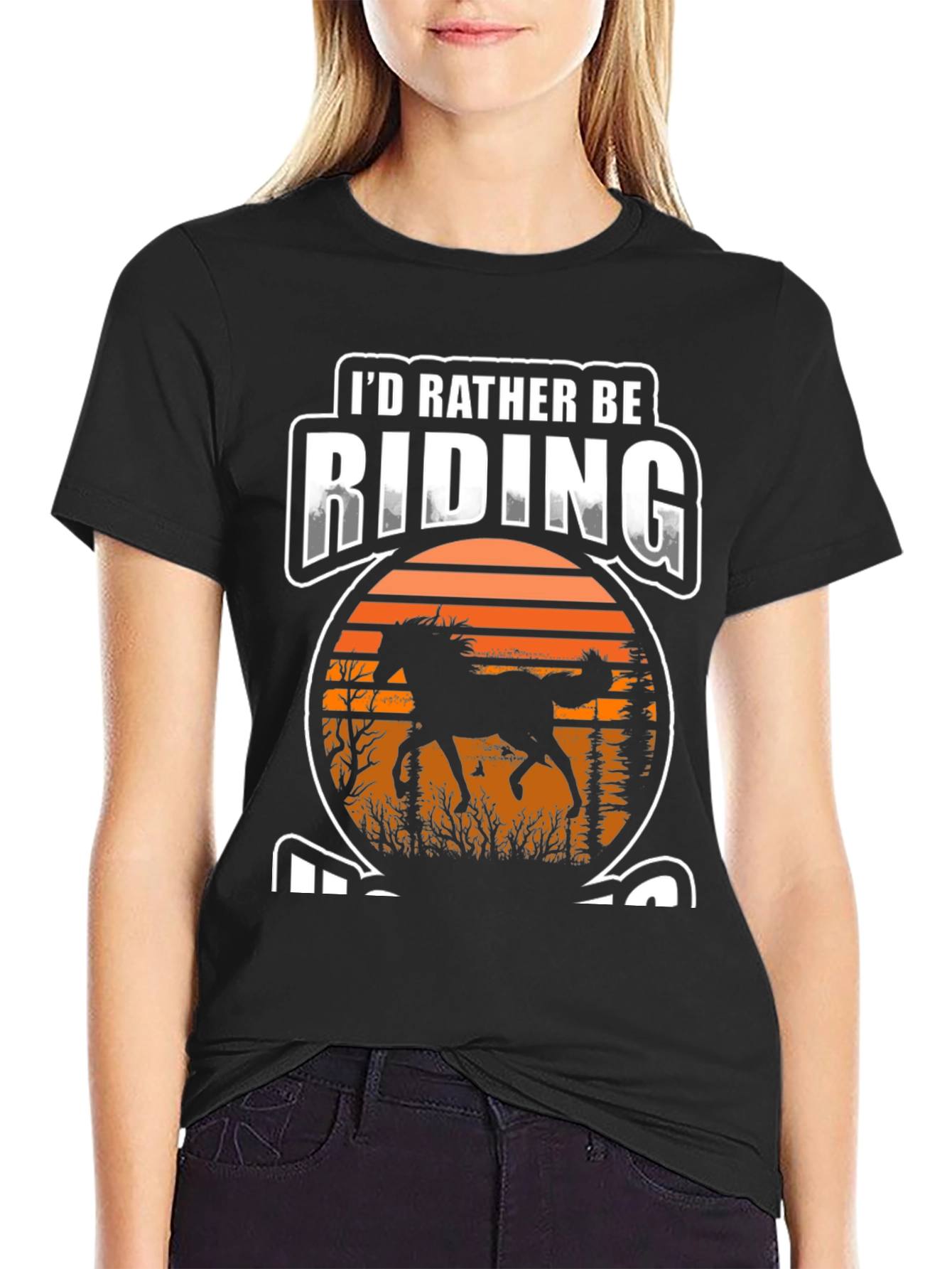 Riding Horse Graphic T-Shirt