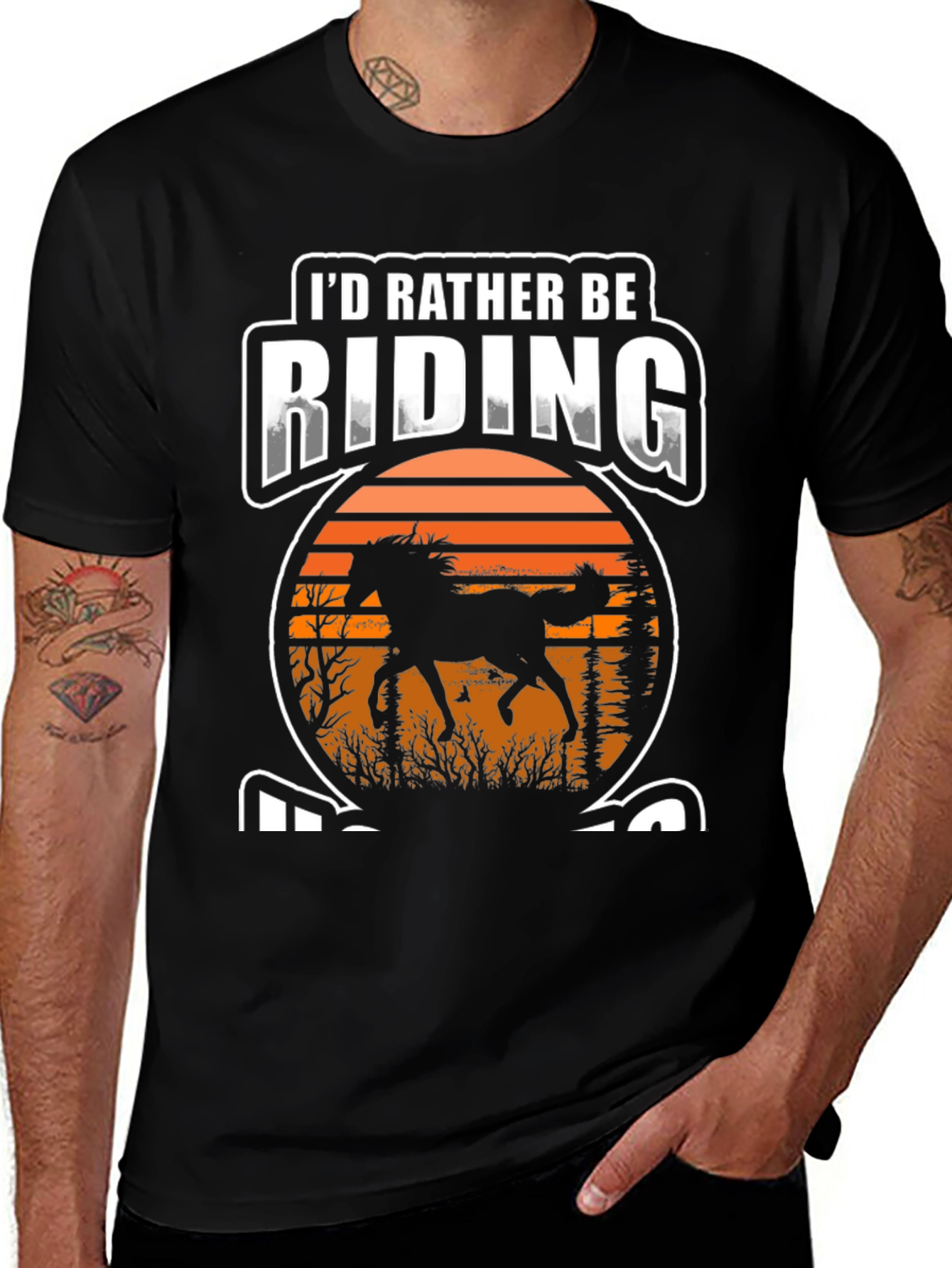 Riding Horse Graphic T-Shirt