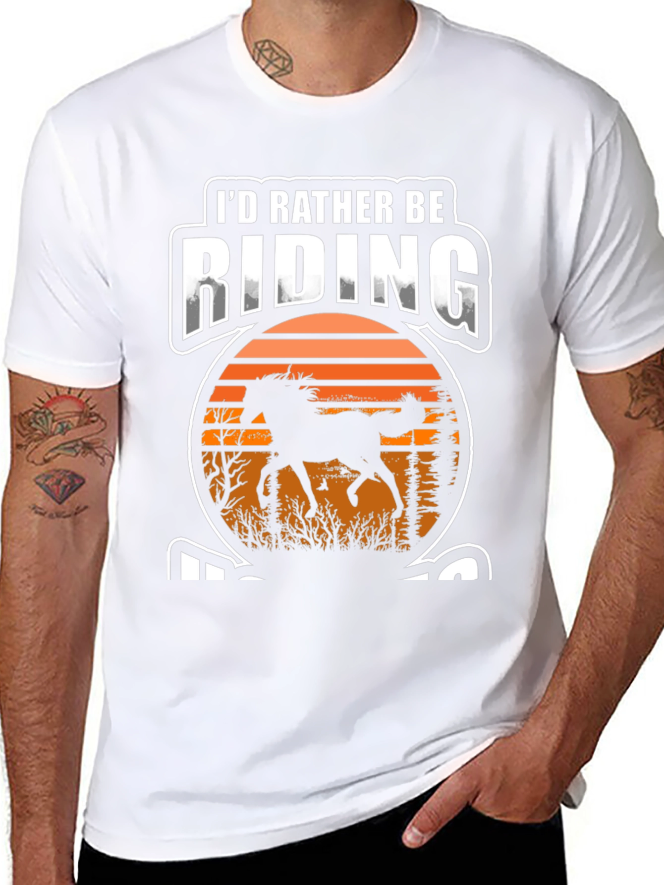 Riding Horse Graphic T-Shirt