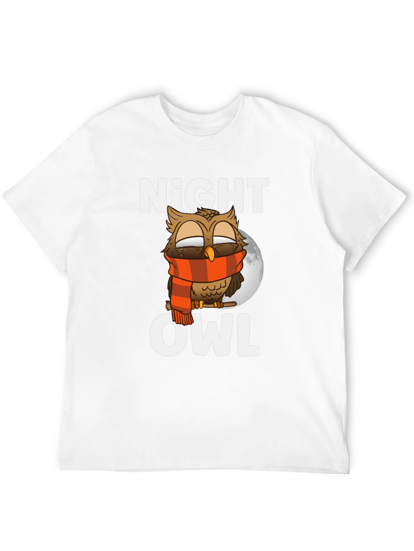 Night Owl Graphic T-Shirt - Cozy Owl Design