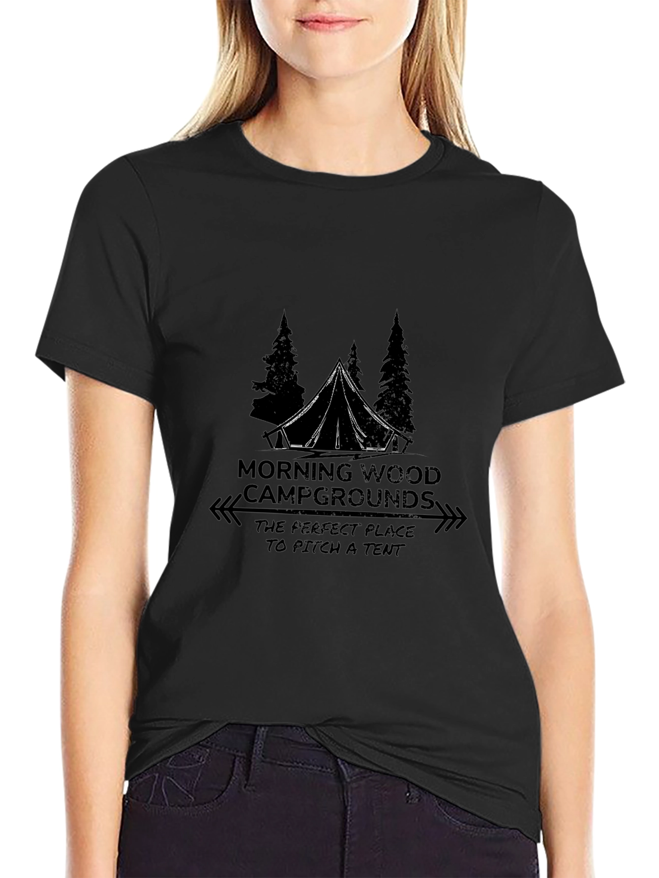 Morning Wood Campground Graphic Tee