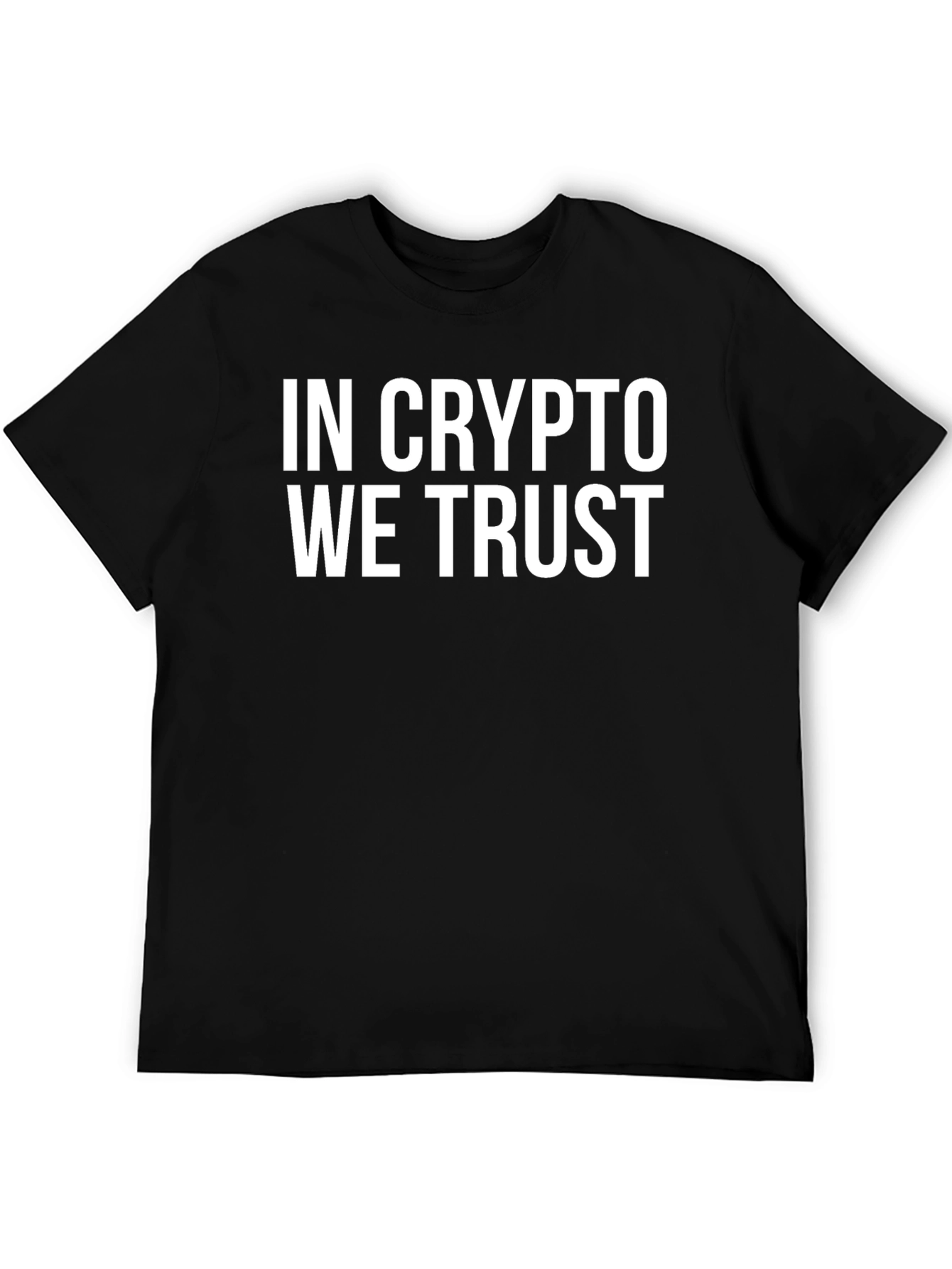 In Crypto We Trust Black T-Shirt
