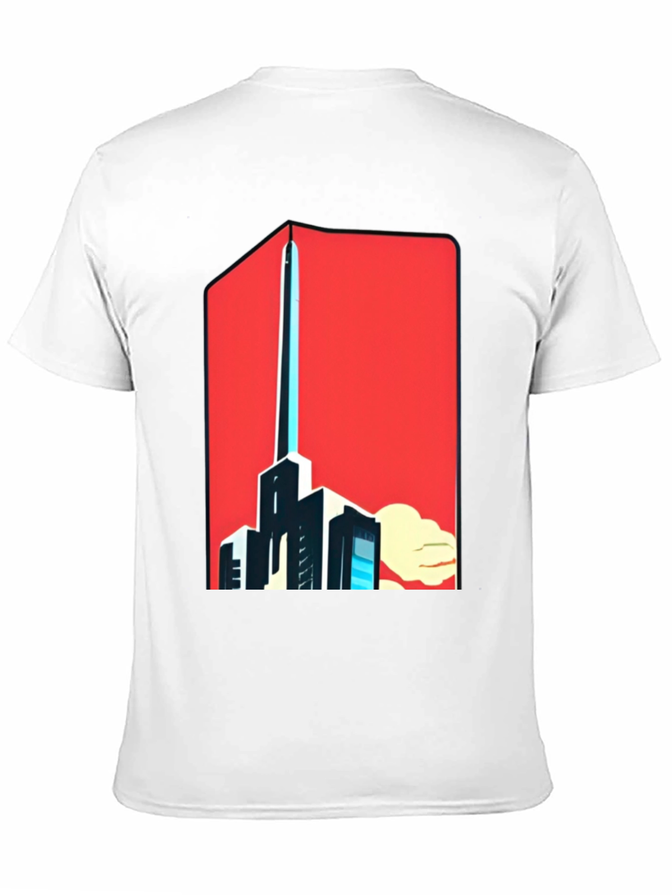 Bold Graphic Tee: Cityscape Art Design