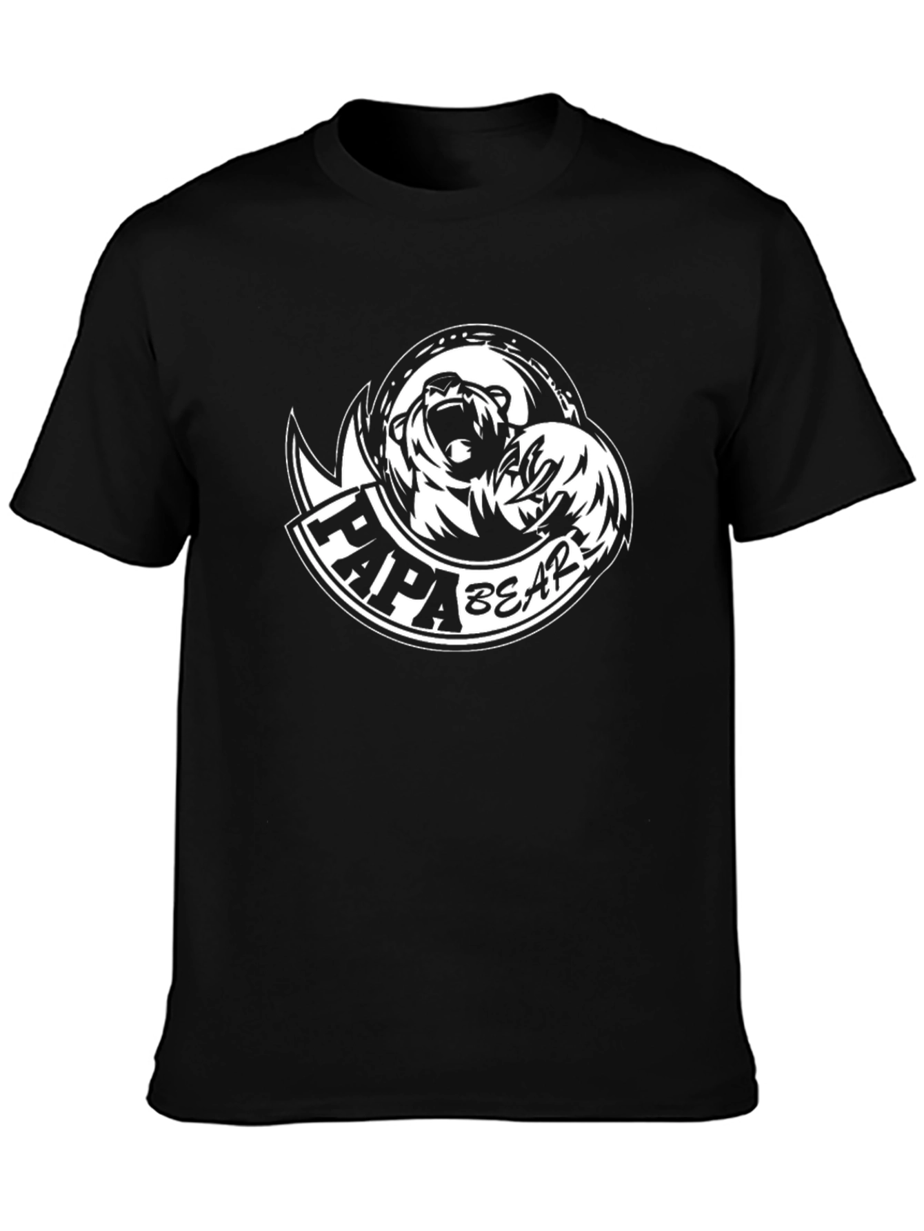 Papa Bear Graphic T-Shirt - Cool Dad Tee