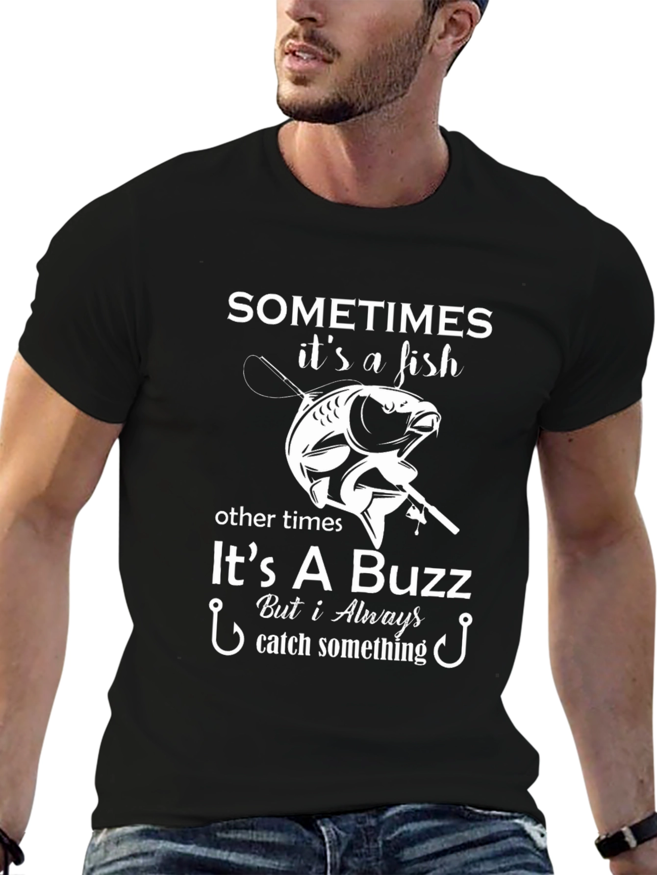Fishing T-Shirt - Sometimes Its a Fish Design