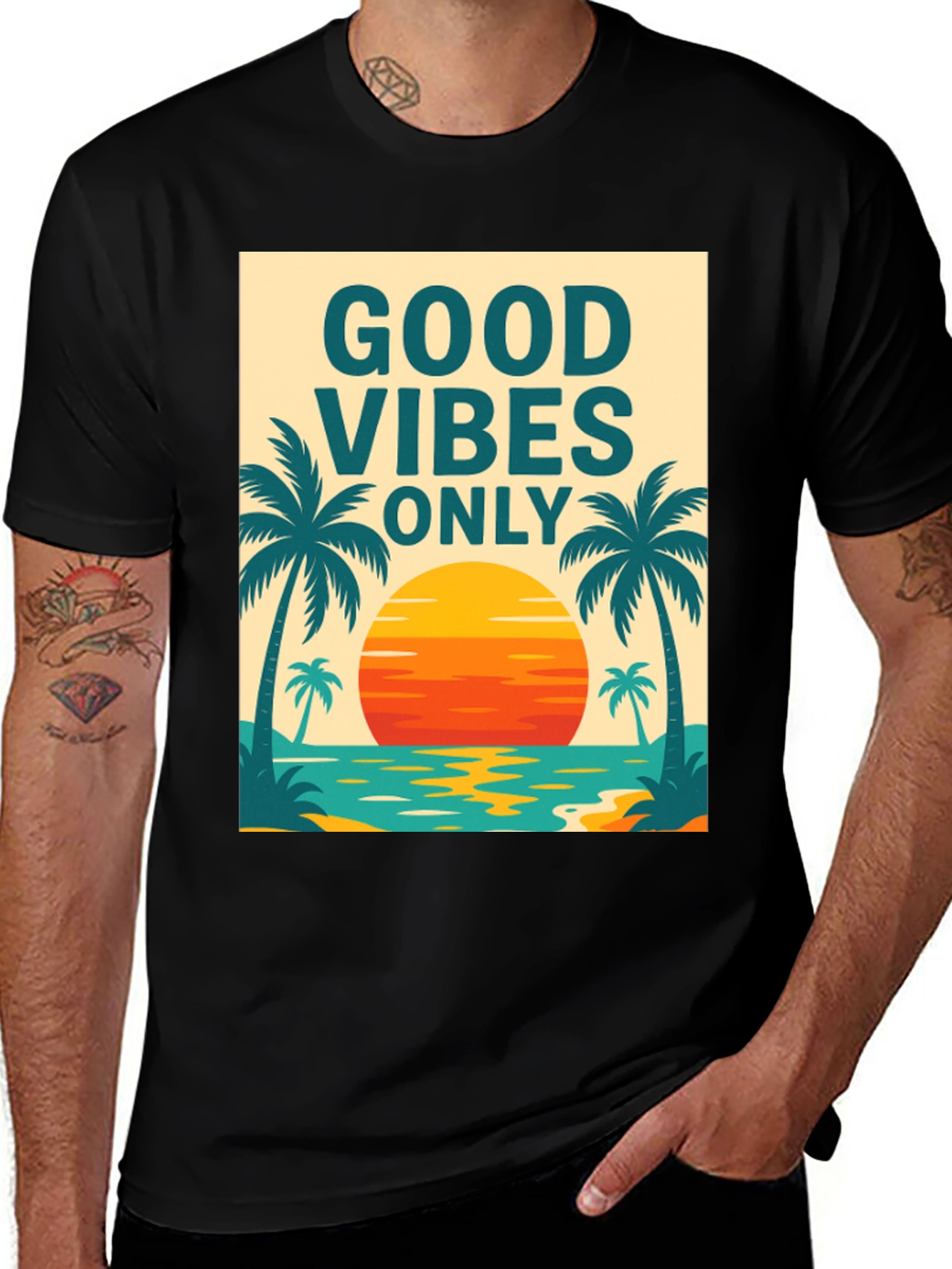 Good Vibes Only Graphic T-Shirt