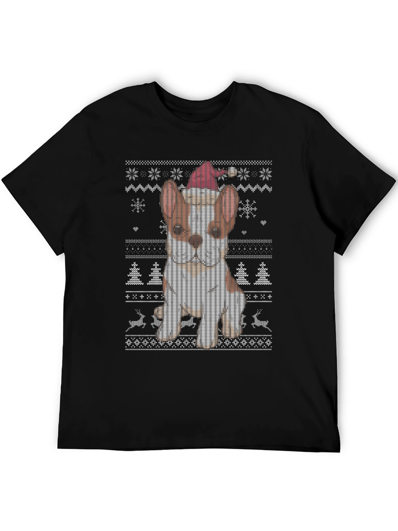 Festive Dog Christmas Sweater T-Shirt
