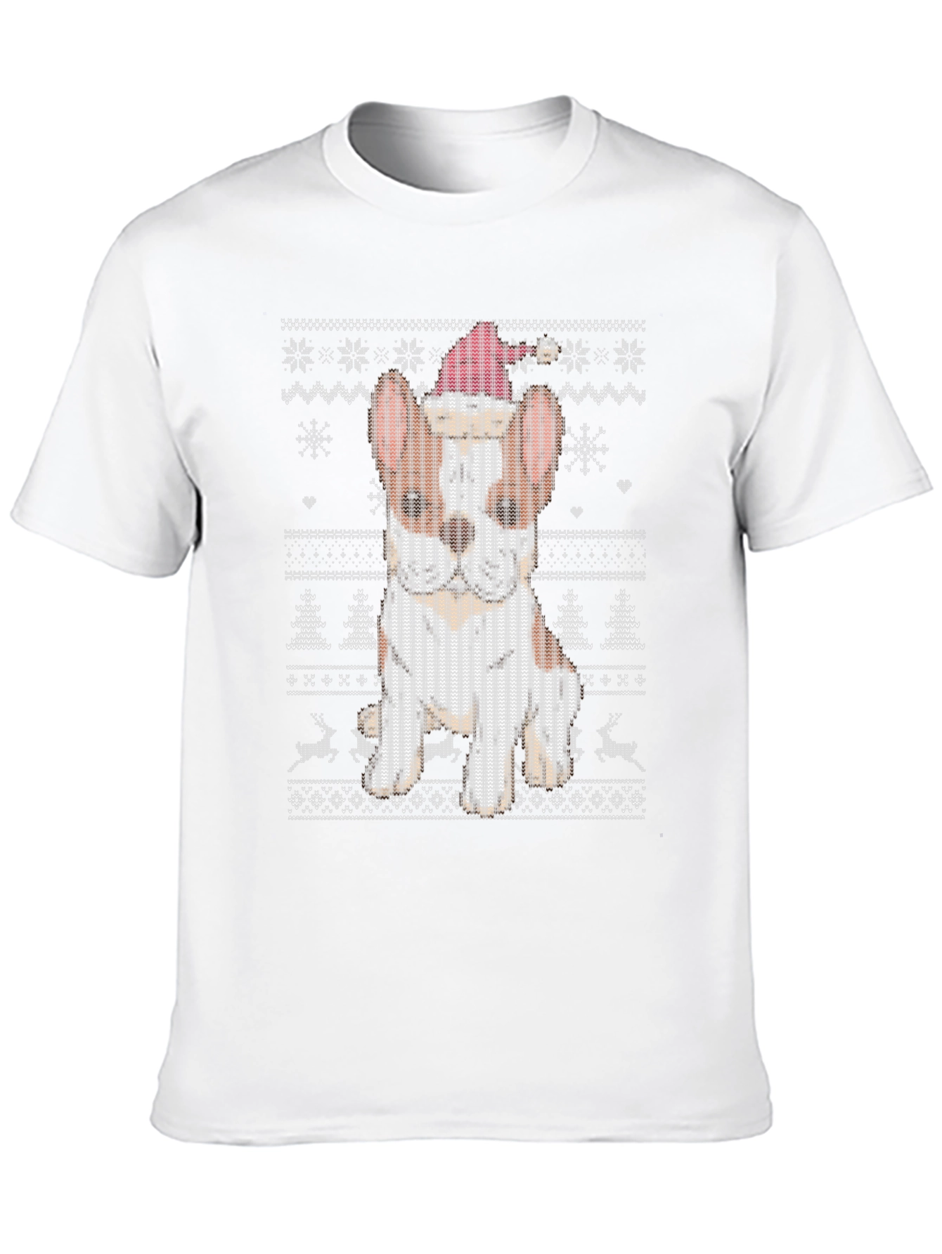 Festive Dog Christmas Sweater T-Shirt