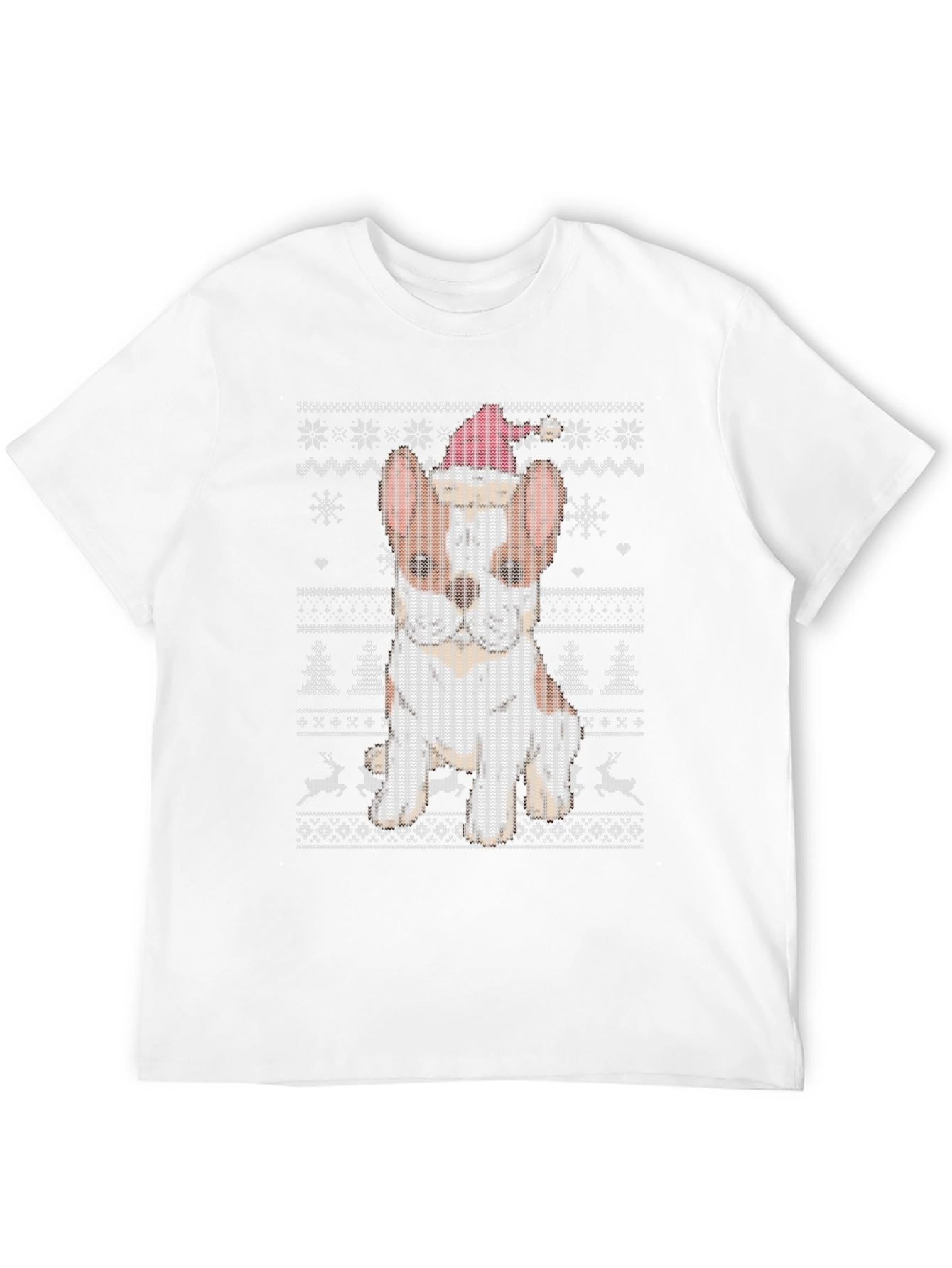 Festive Dog Christmas Sweater T-Shirt