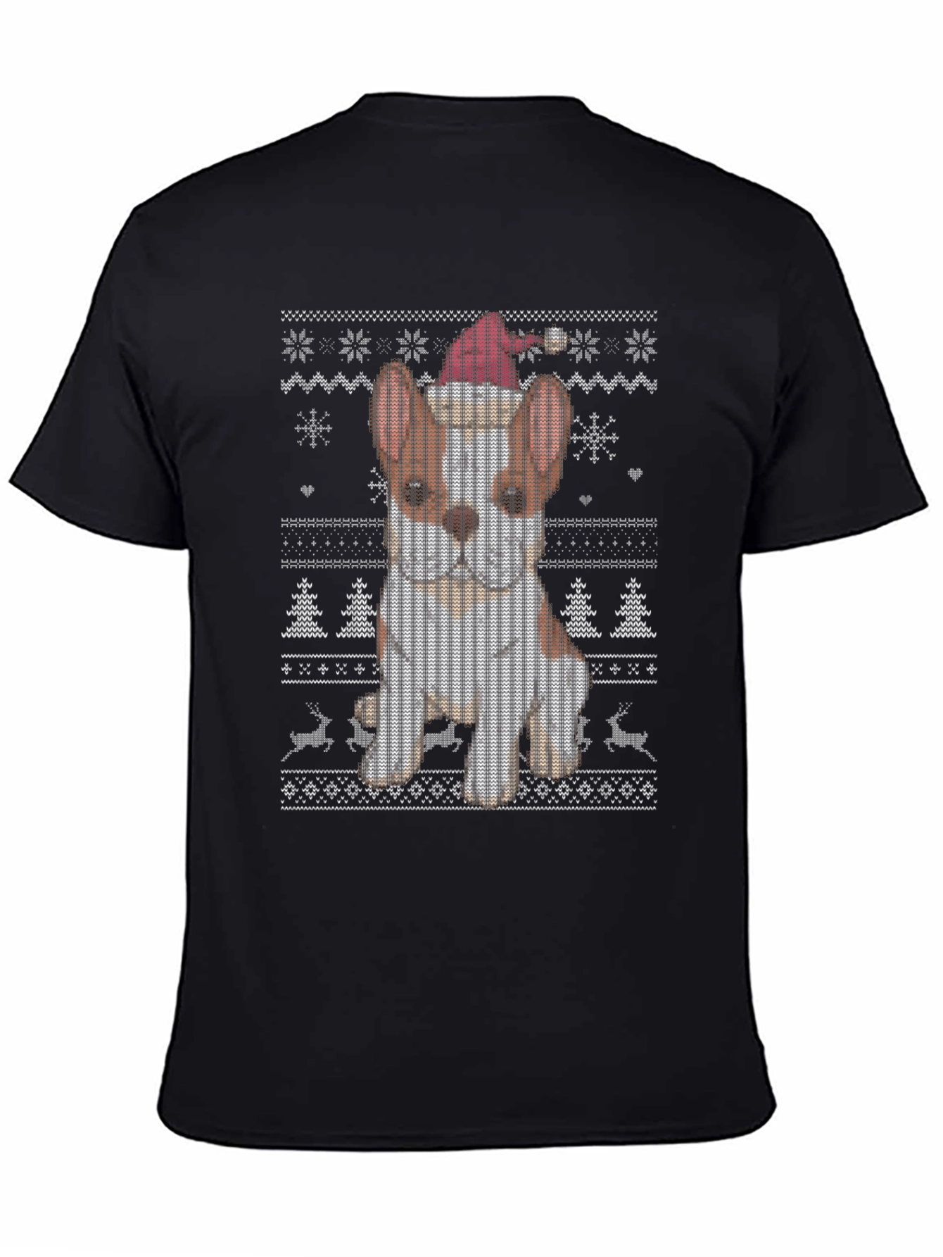 Festive Dog Christmas Sweater T-Shirt
