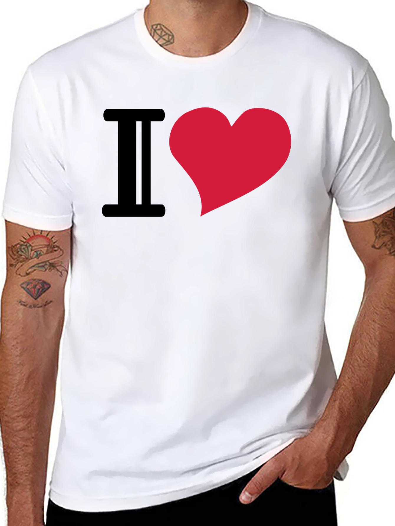 I Heart Graphic Tee - Trendy & Comfortable