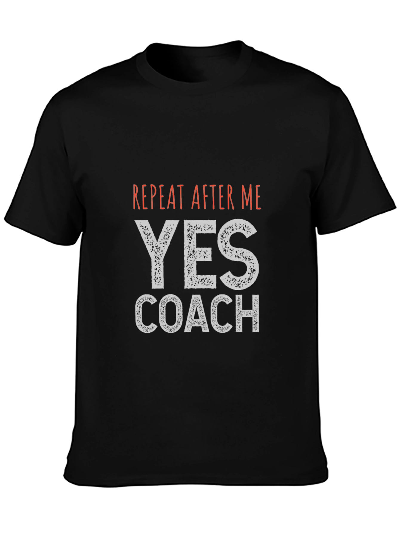 Yes Coach Graphic Tee - Black Cotton T-Shirt