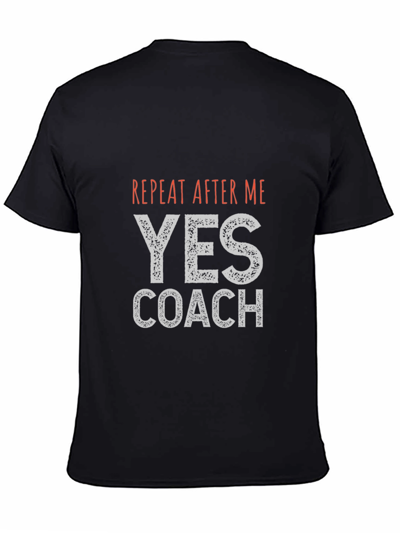 Yes Coach Graphic Tee - Black Cotton T-Shirt