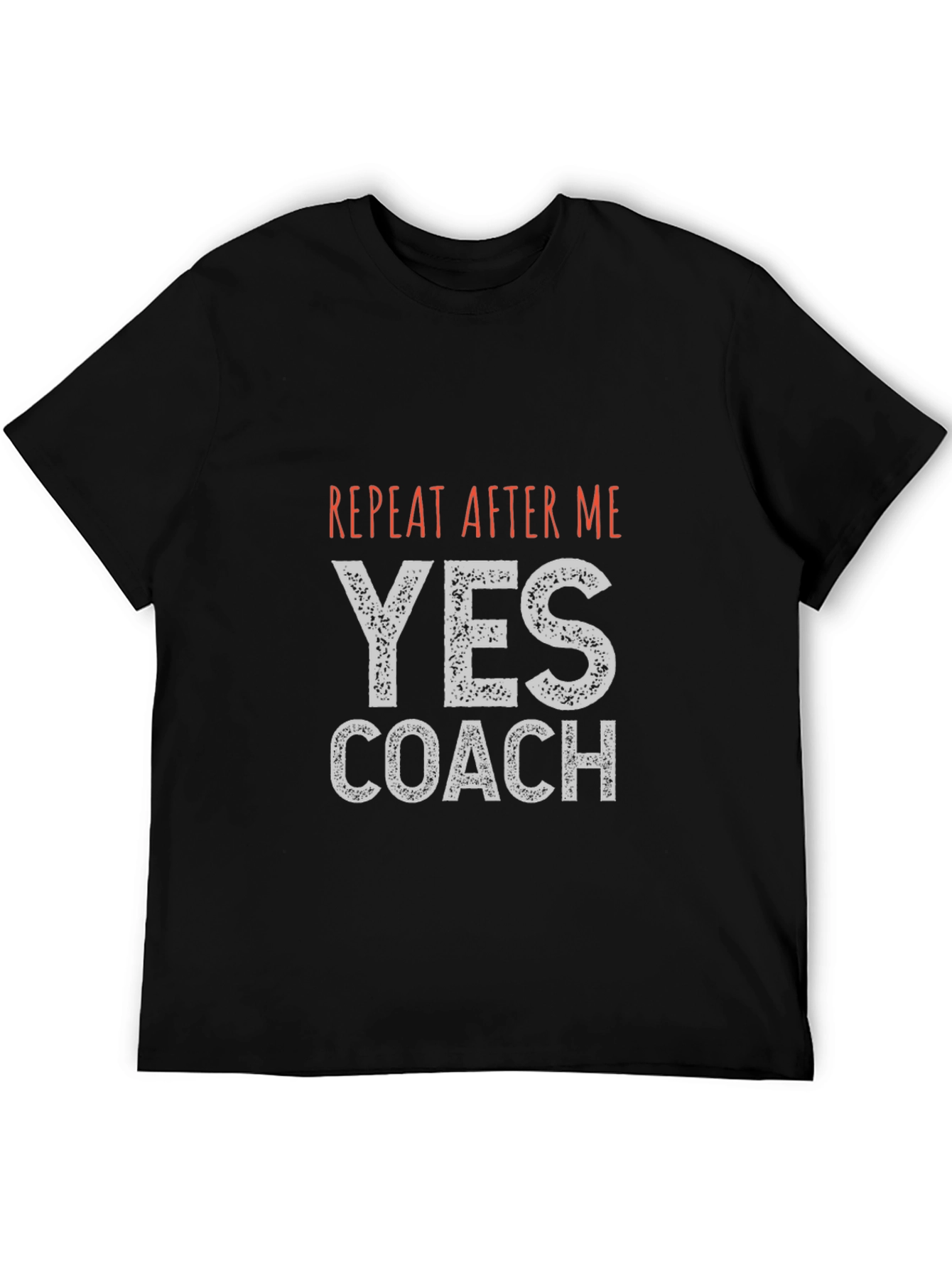 Yes Coach Graphic Tee - Black Cotton T-Shirt