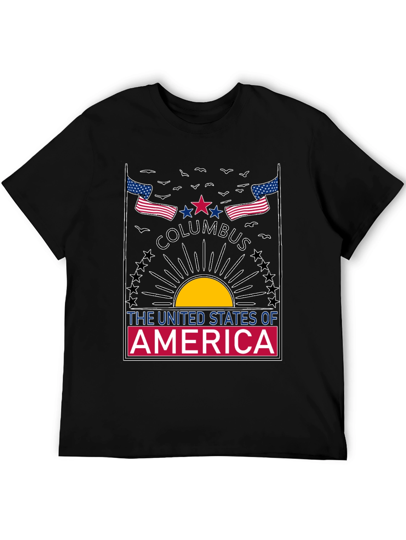 Columbus USA Graphic T-Shirt